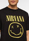 T-shirt girocollo in cotone con stampa Nirvana uomo_2