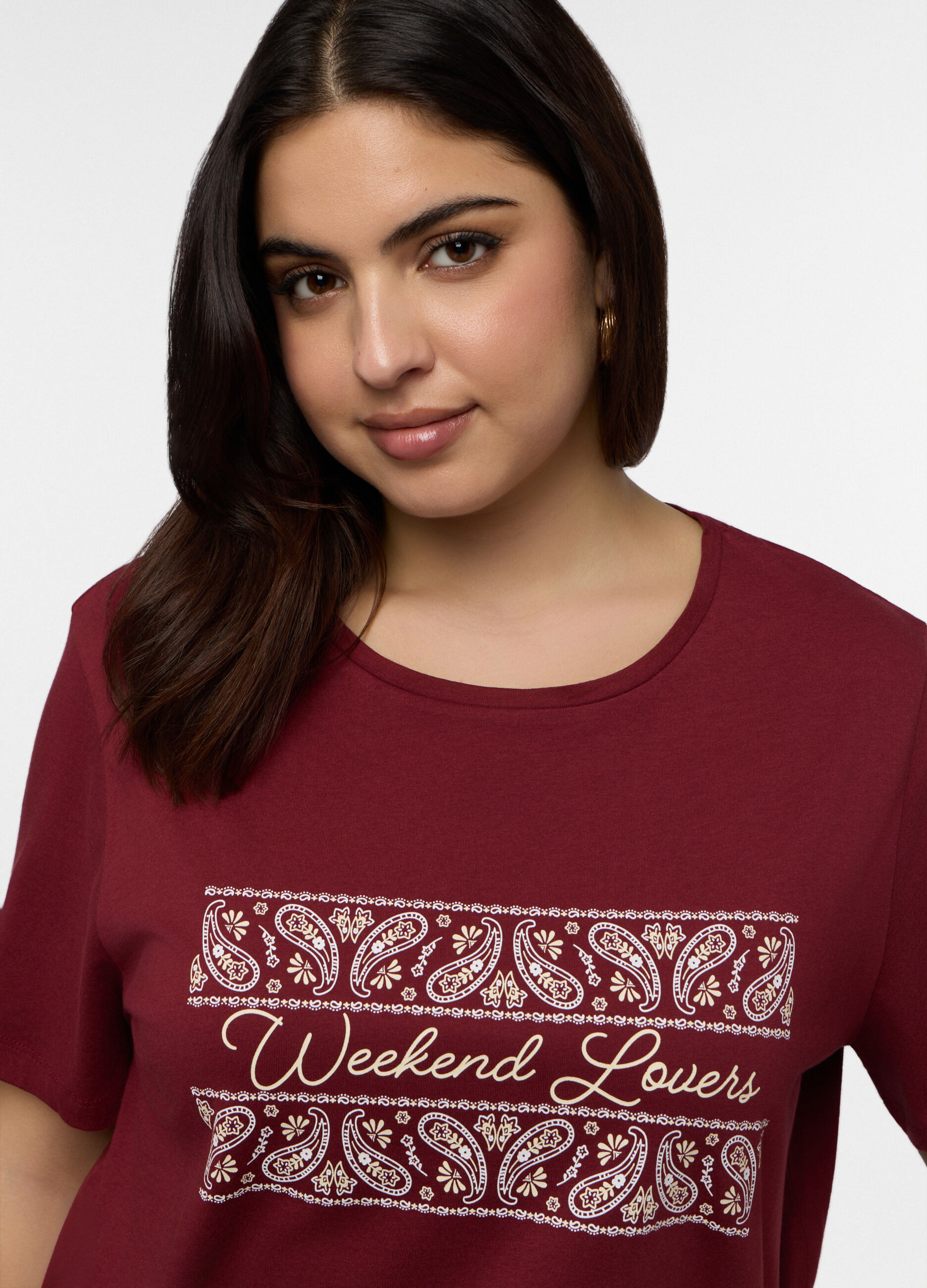 T-shirt girocollo donna curvy_2