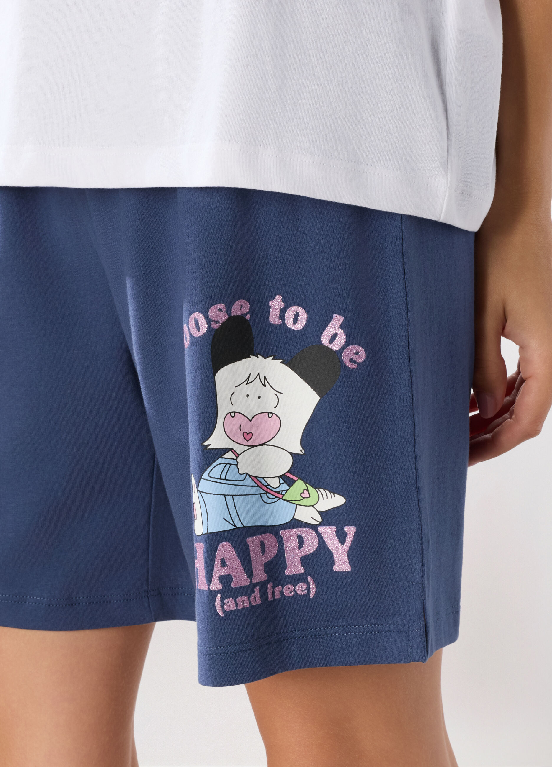 Set pigiama Spank in jersey di puro cotone donna_2