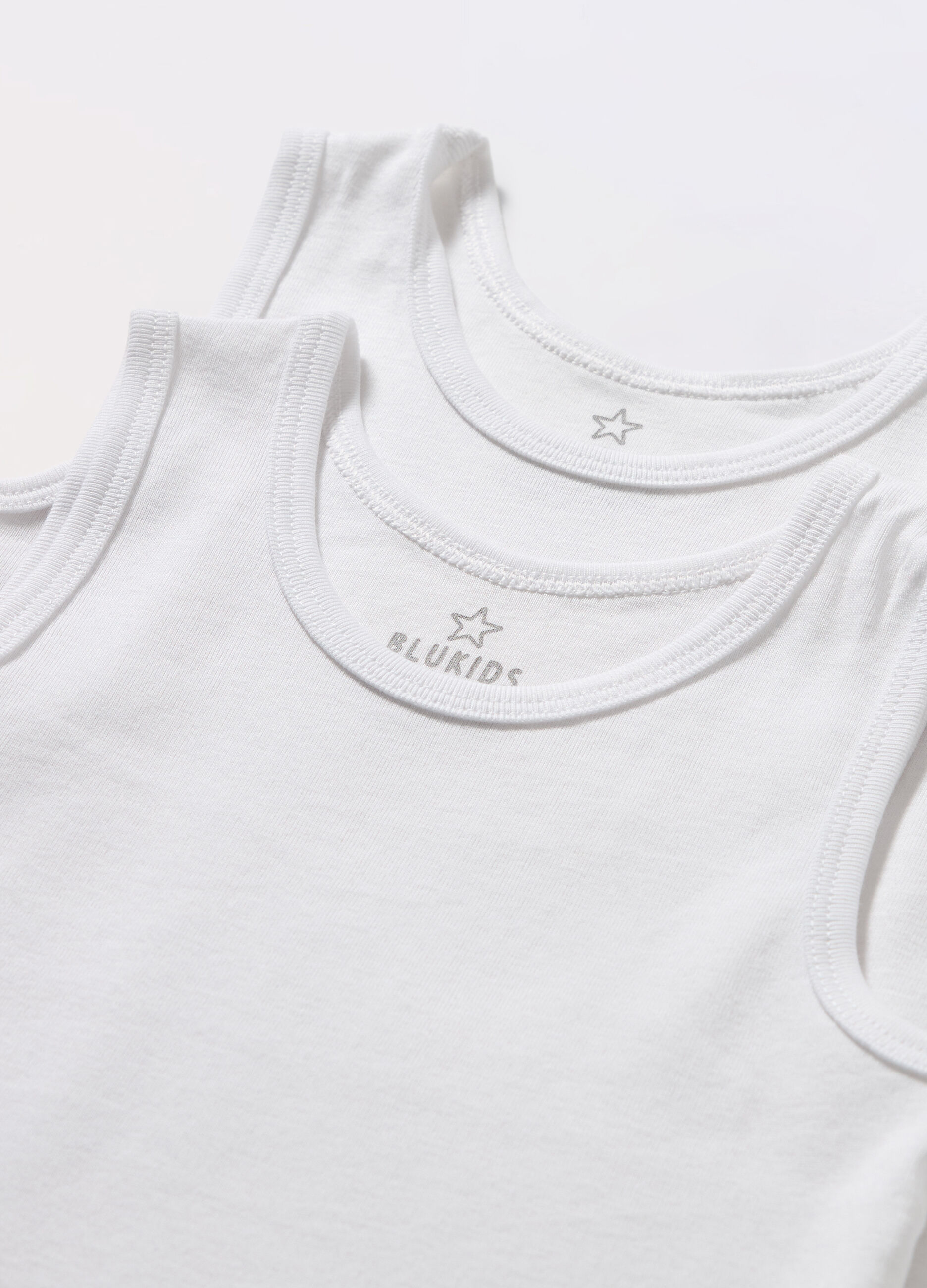 Pack 2 canotte in puro cotone bambino