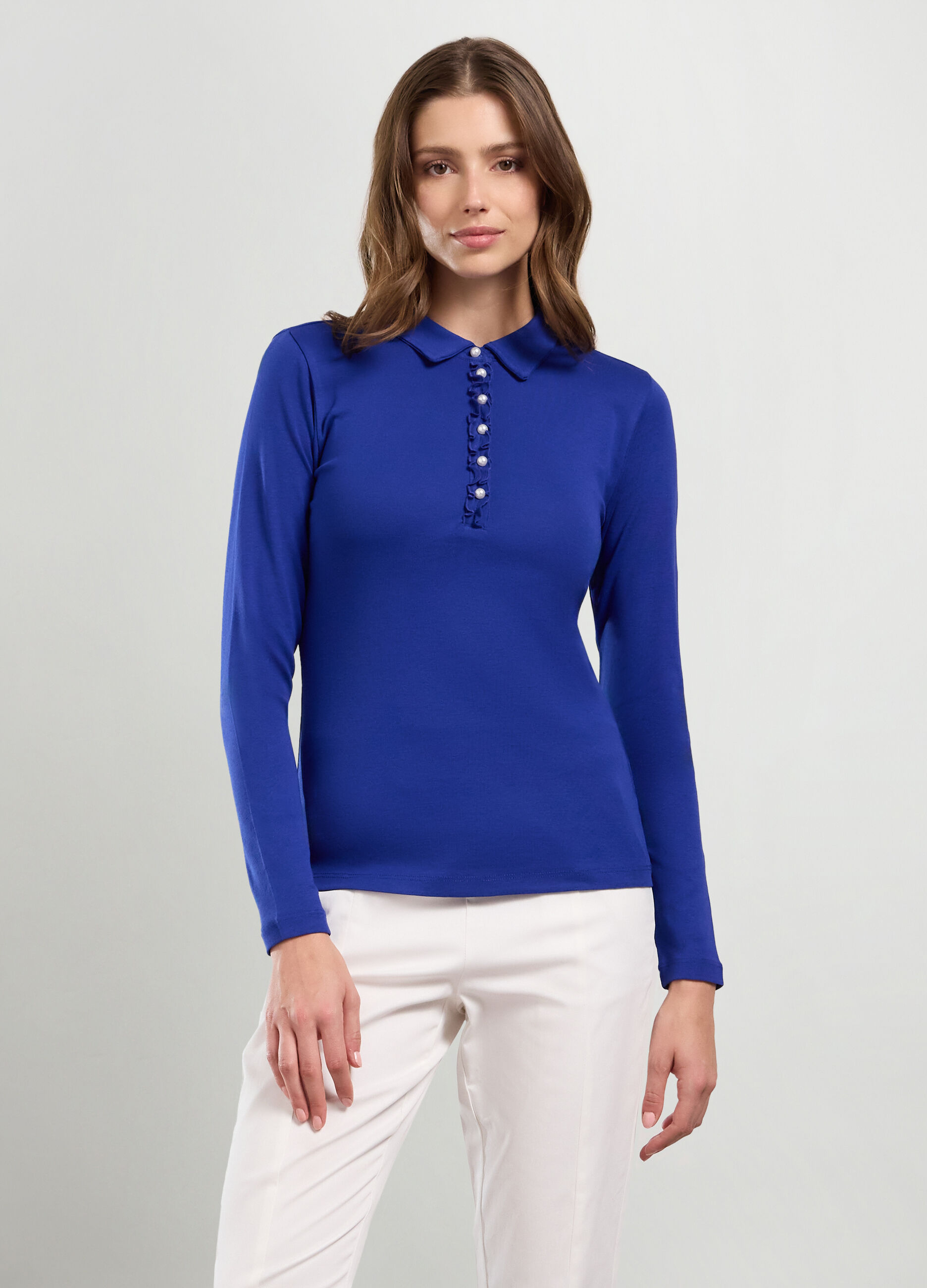 Polo in puro cotone donna_0