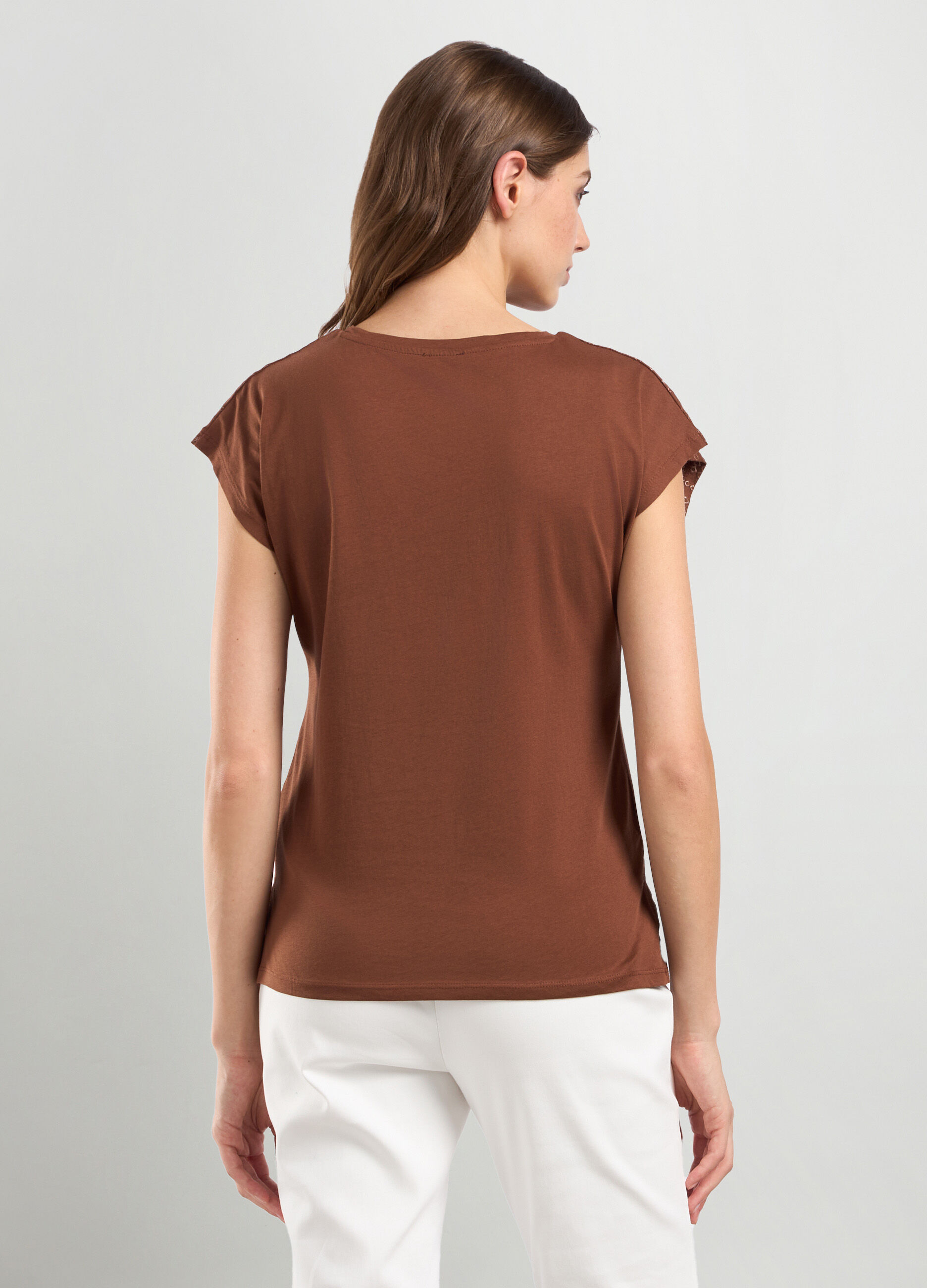 T-shirt in puro cotone donna_1
