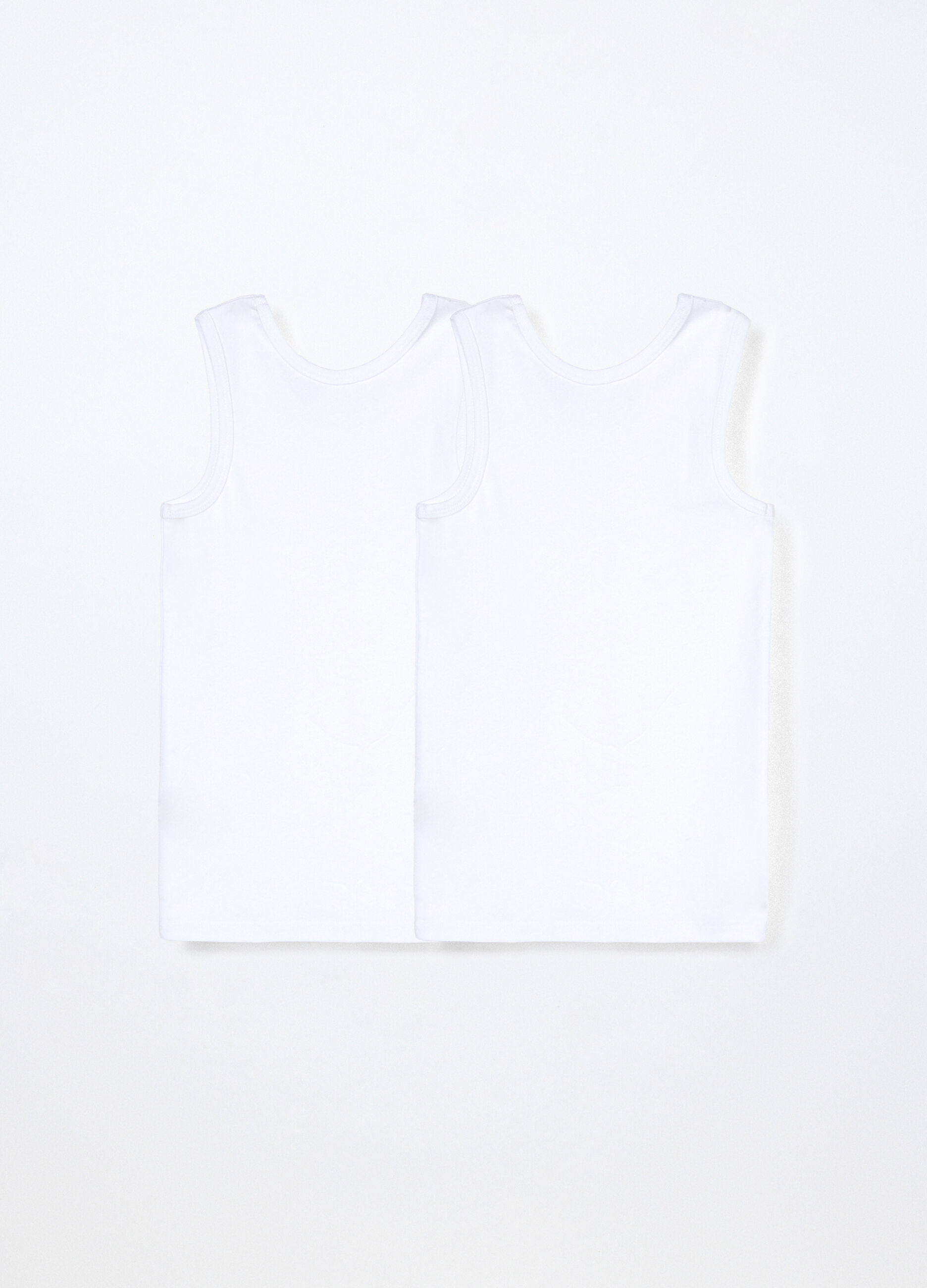 Pack 2 canotte in costina di puro cotone bambino_1