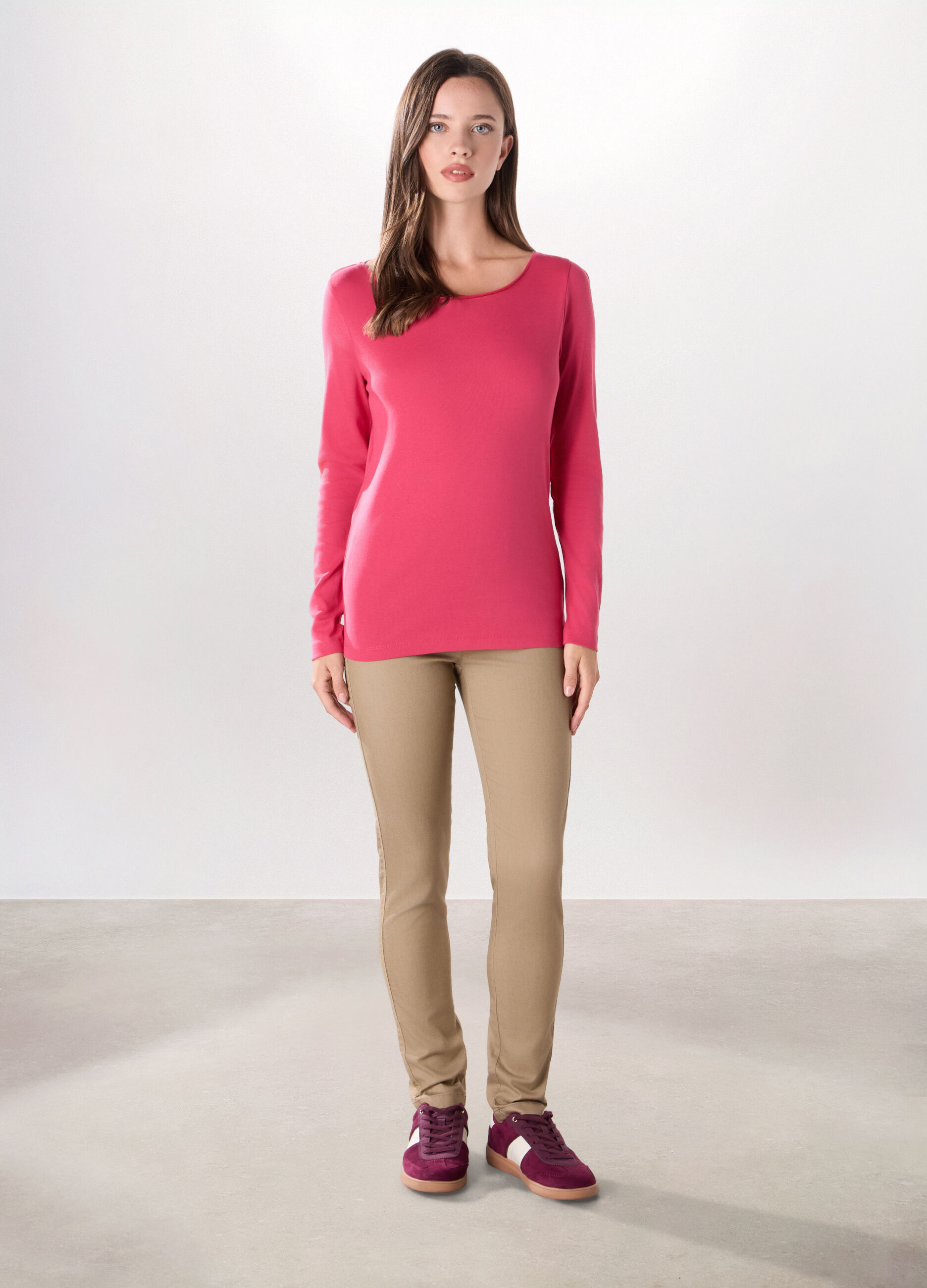 Treggings in misto cotone stretch donna_0
