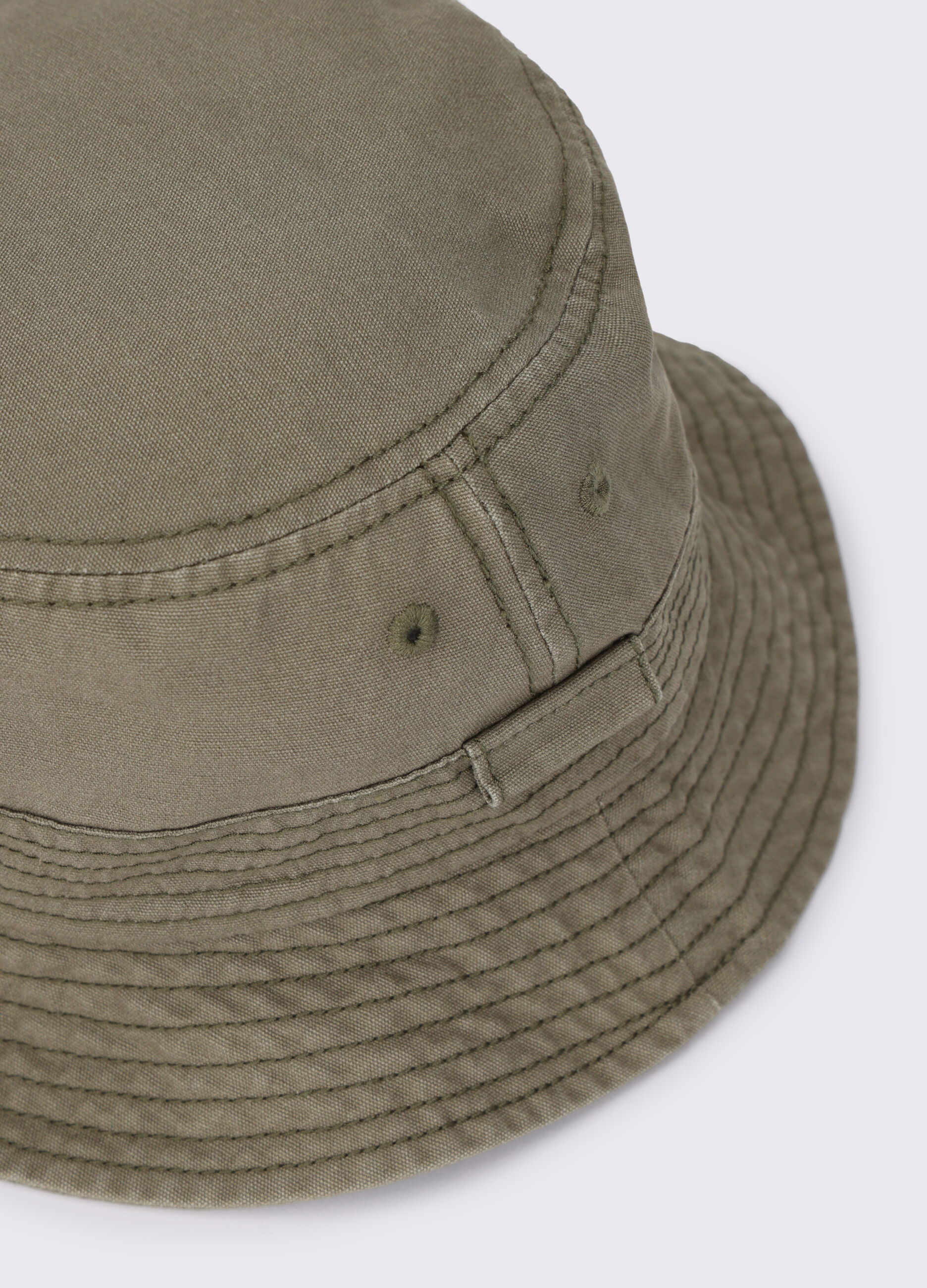 Cappello bucket in tela di cotone uomo_1