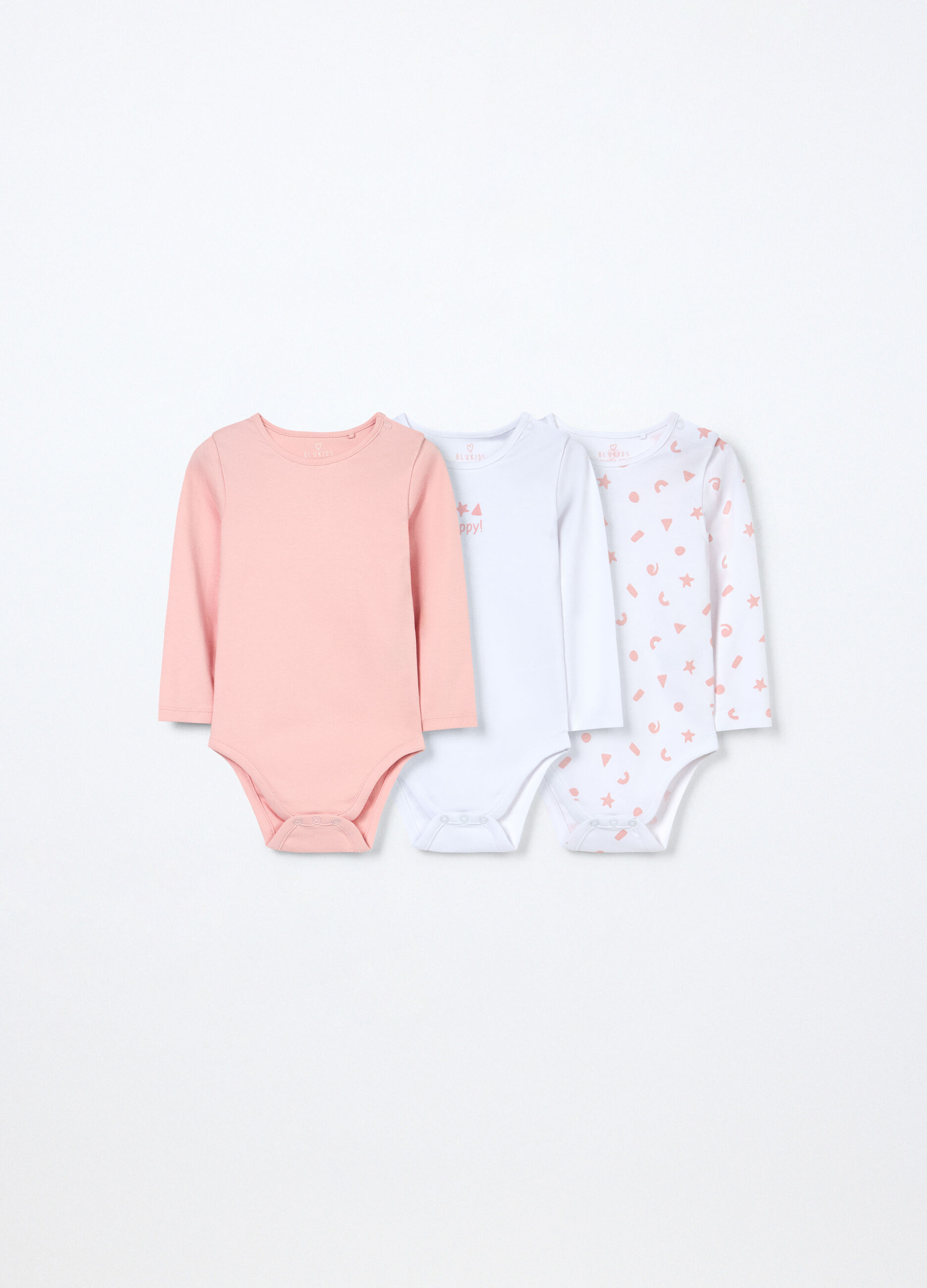 Pack 3 body in interlock di puro cotone neonata_0