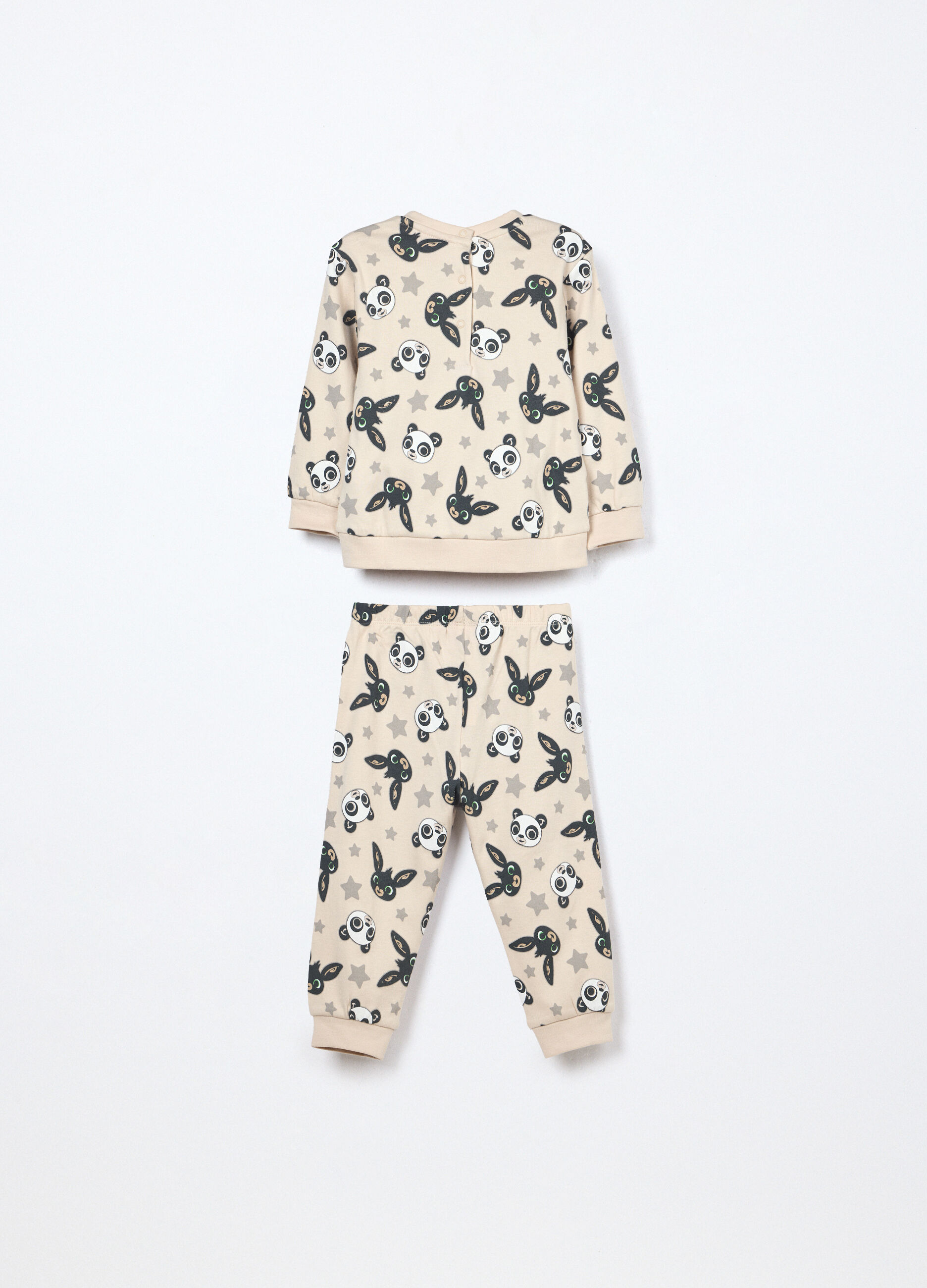 Set pigiama in interlock di puro cotone neonato_1