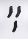 3 pack calze corte in cotone a righe uomo_0