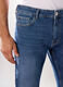 Jeans 5 tasche in denim di cotone stretch uomo_3