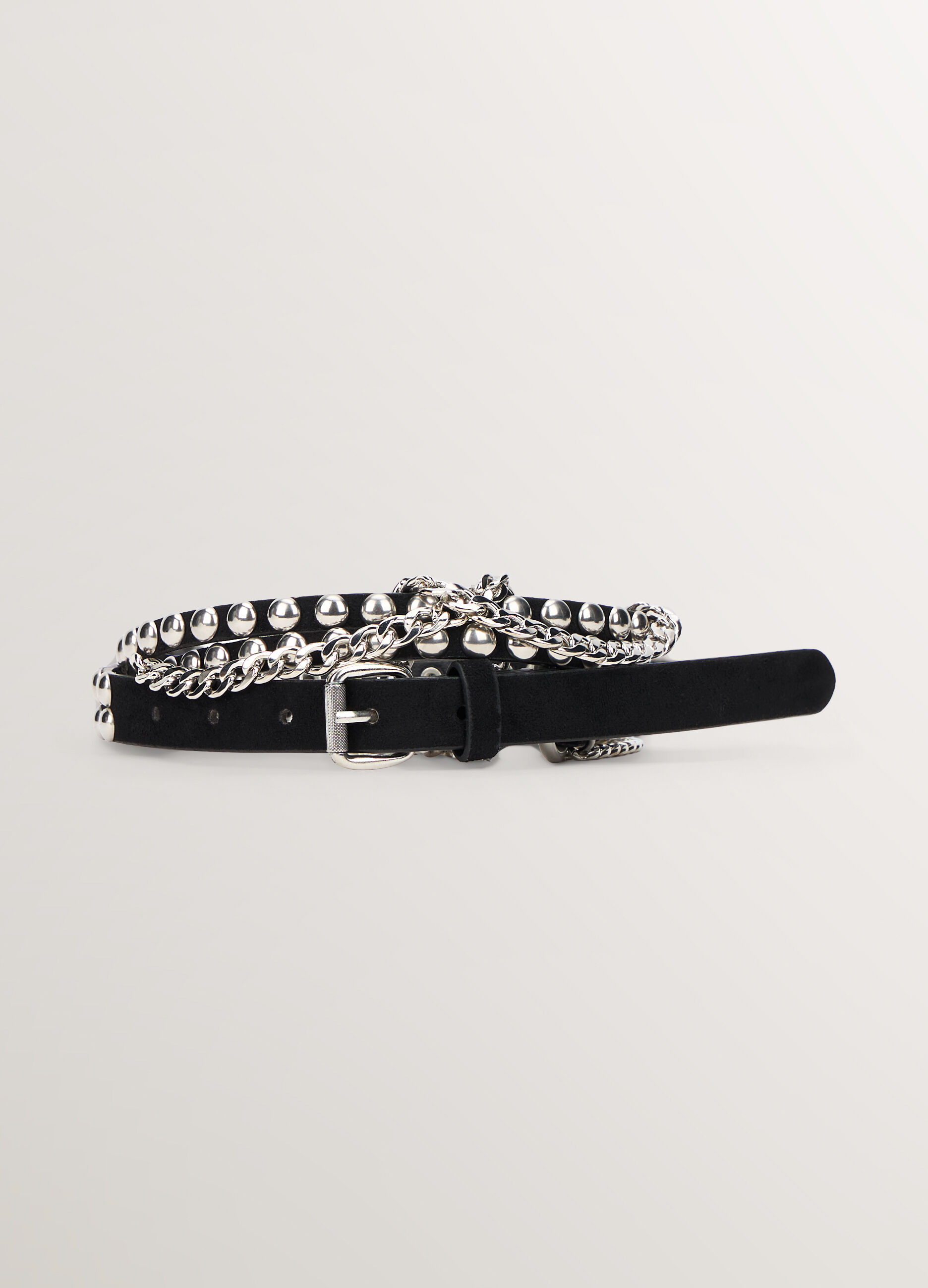 Cintura in eco pelle con borchie donna_0