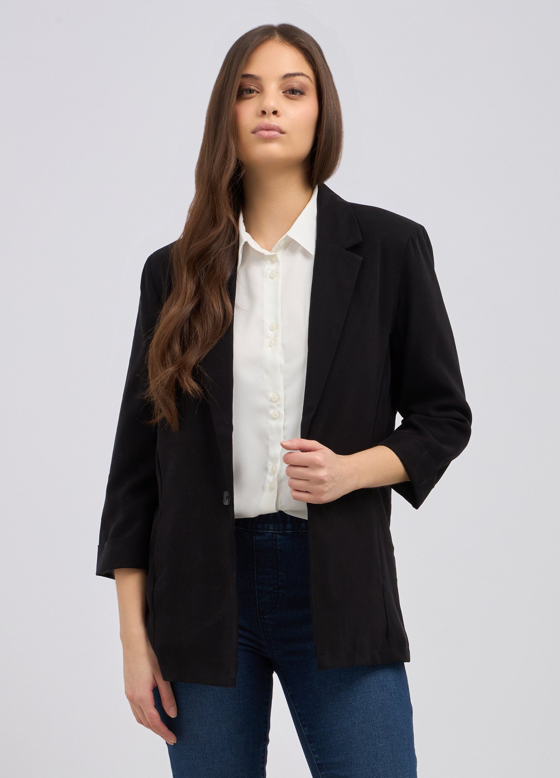 Blazer con manica a 3/4 donna_0