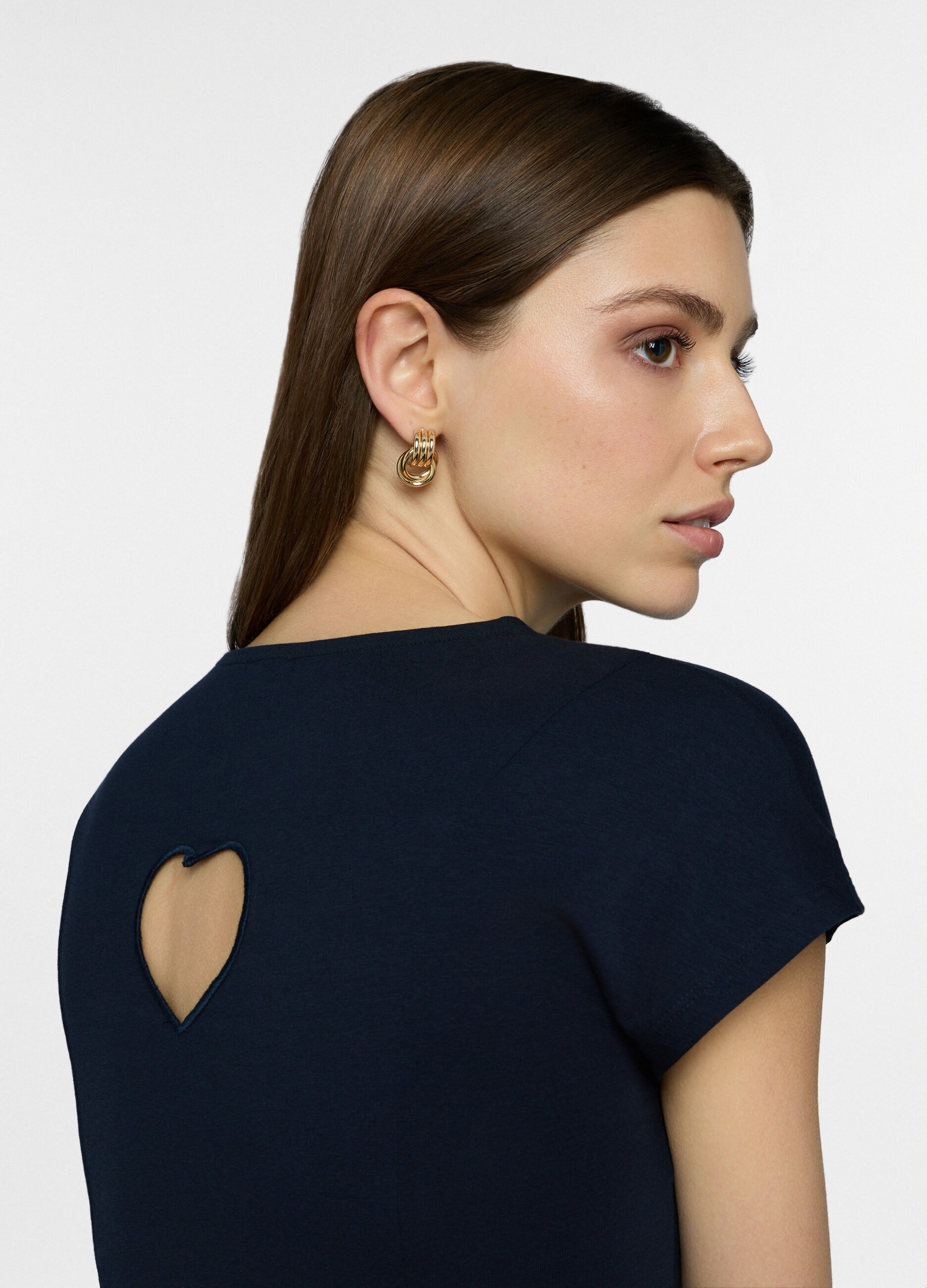 Abito corto in jersey stretch donna_2