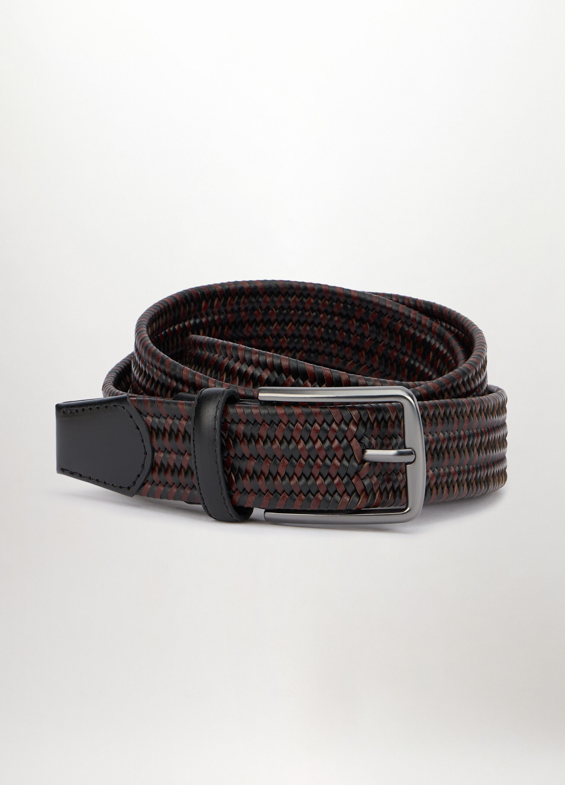 Cintura intrecciata in vera pelle uomo_0