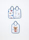 Pack 3 bavaglini in spugna di misto cotone neonato_0
