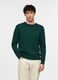 Maglione girocollo maglia rasata in cotone uomo_0