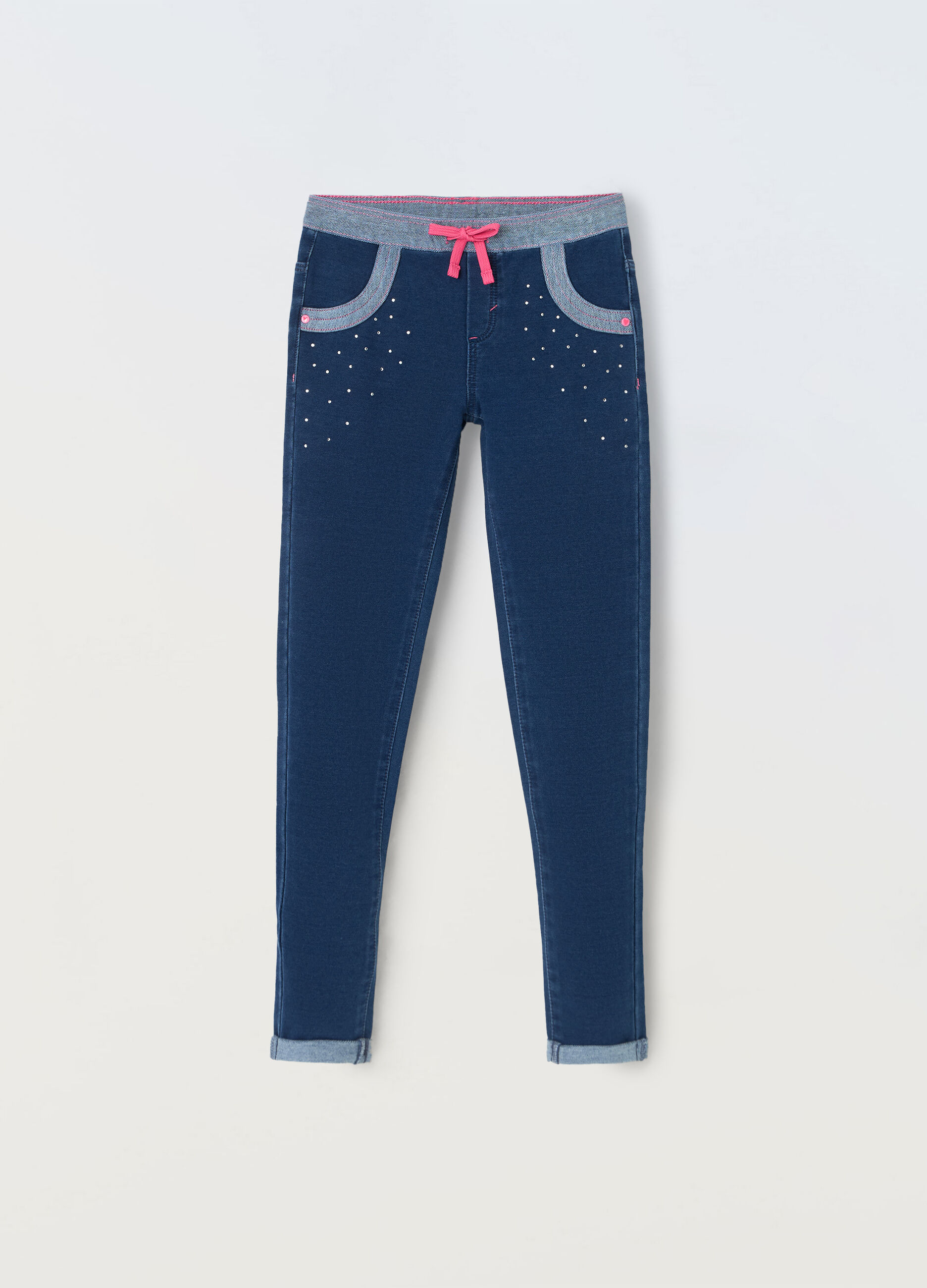 Jeggings con strass bambina_0