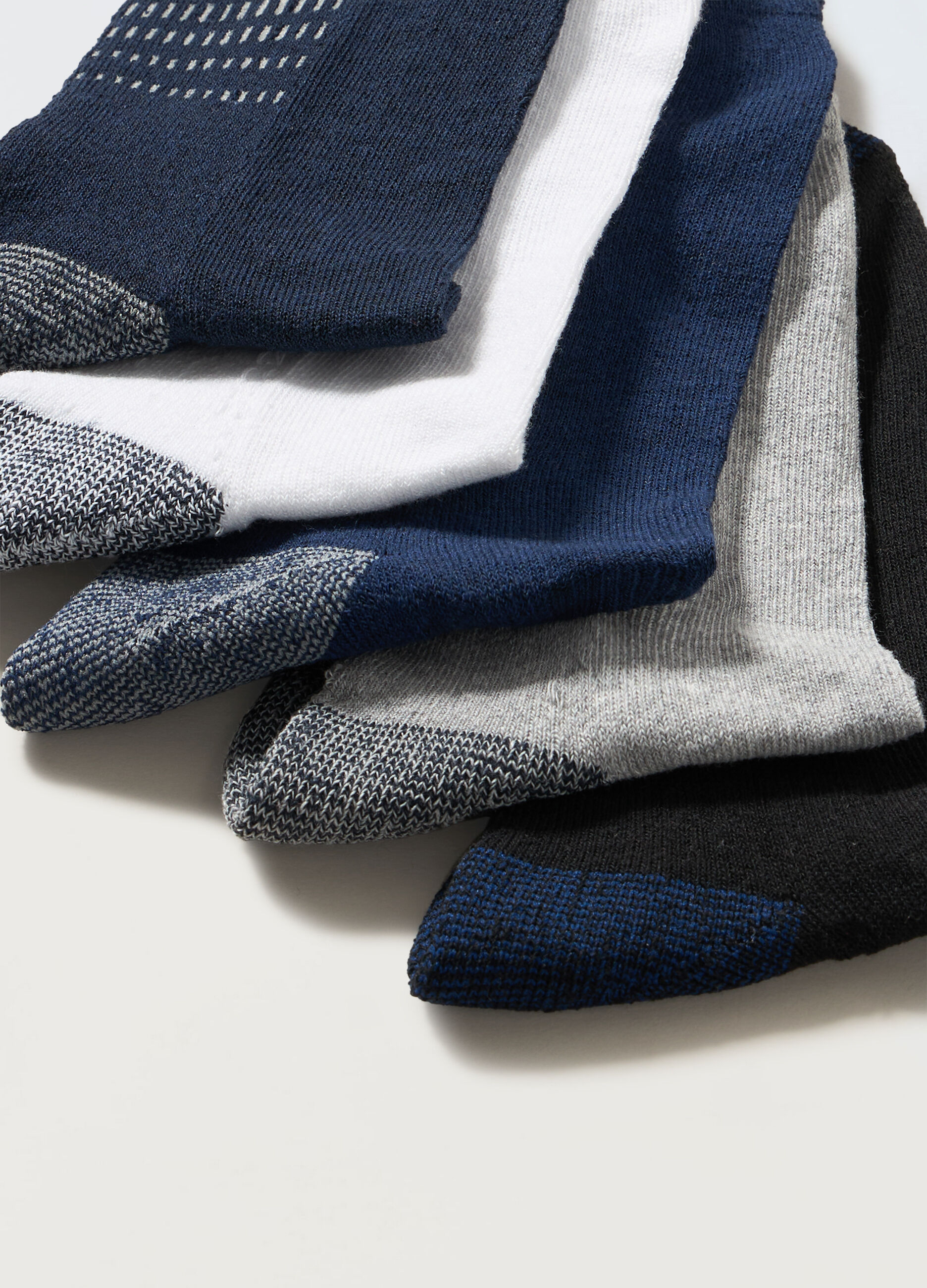5 pack calzini sportivi in misto cotone uomo_1