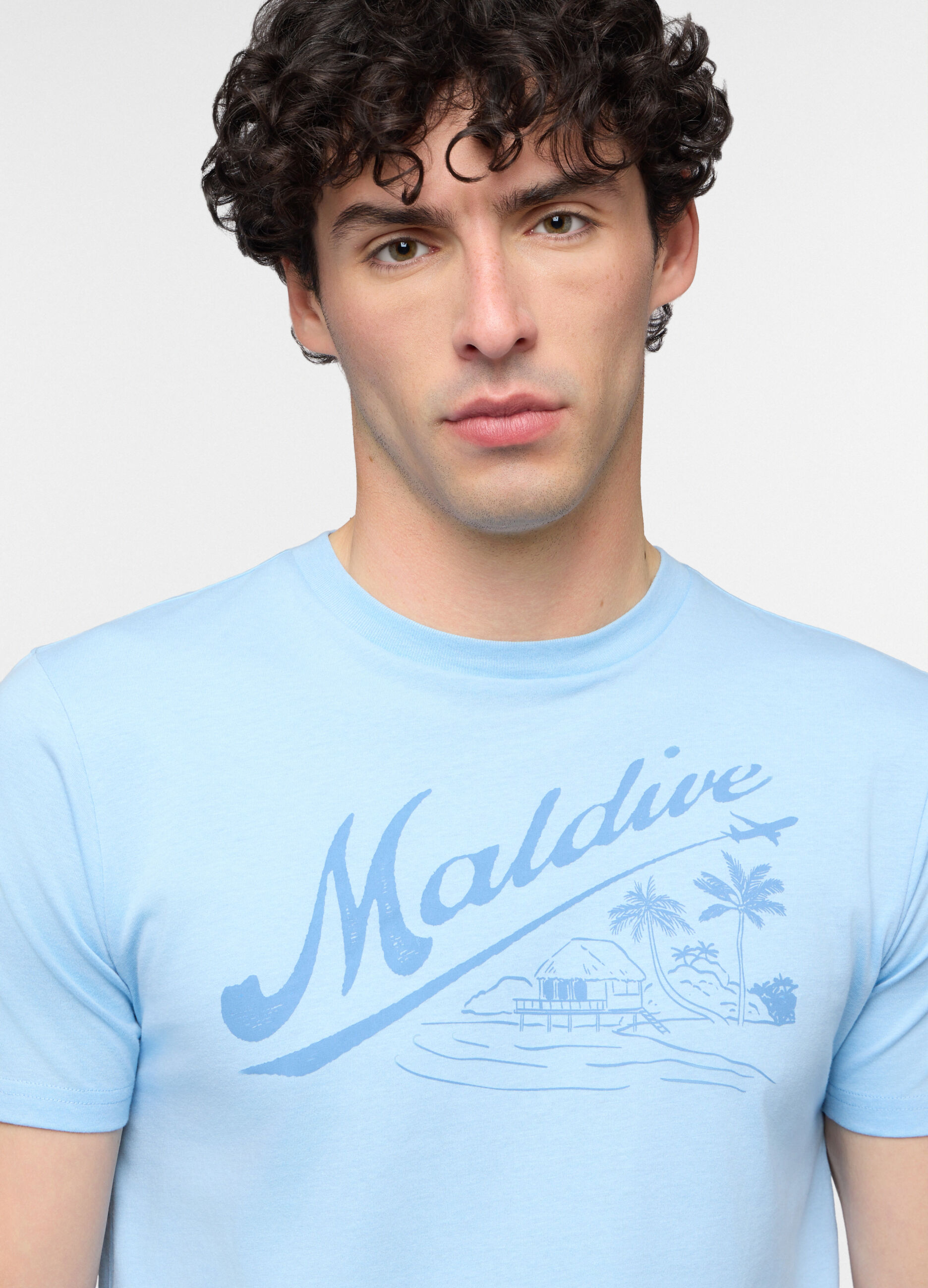 T-shirt in jersey di cotone con stampa uomo_2