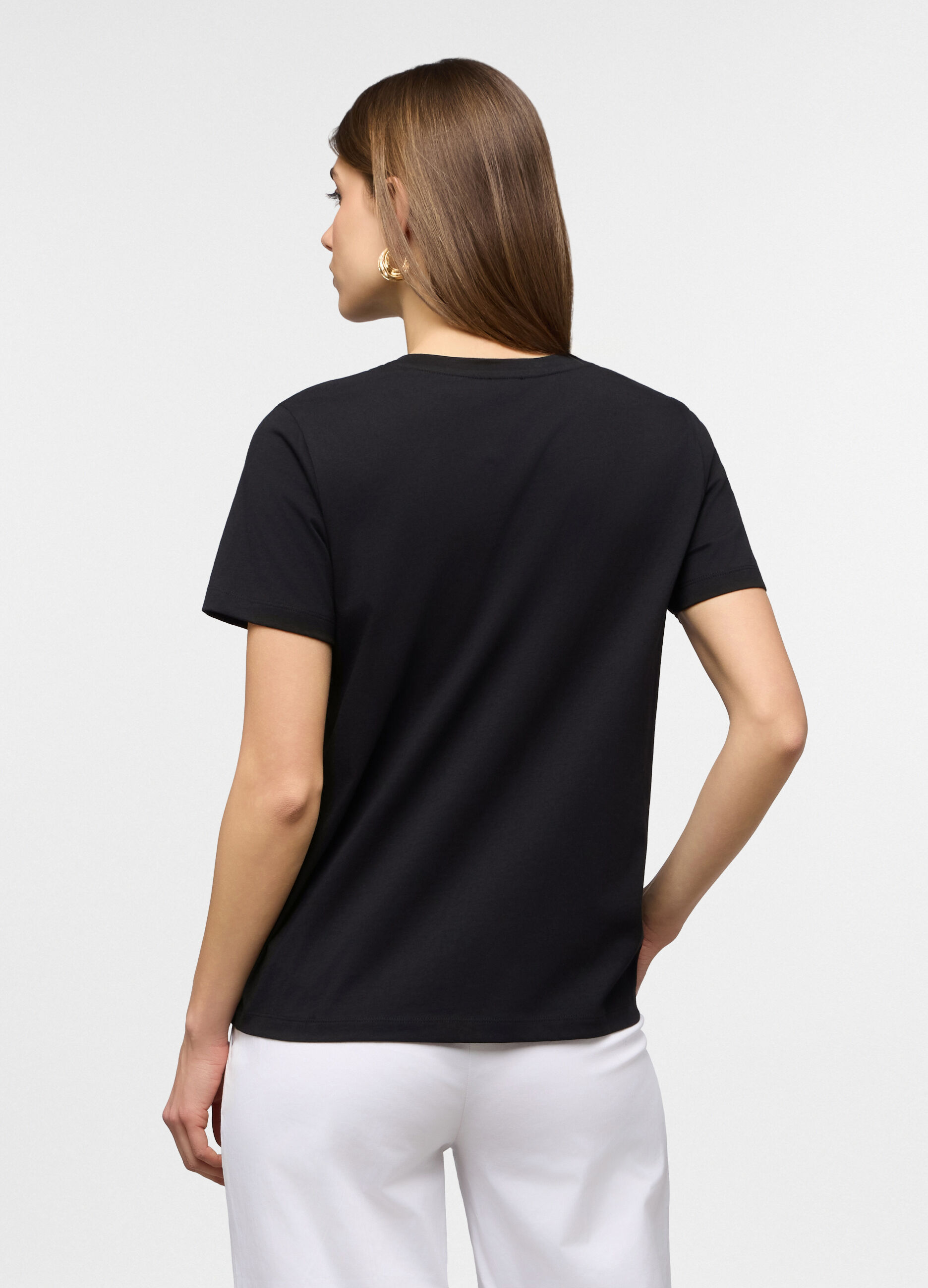 T-shirt girocollo donna_1