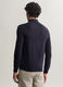 Maglione con mezza zip in maglia rasata uomo_1