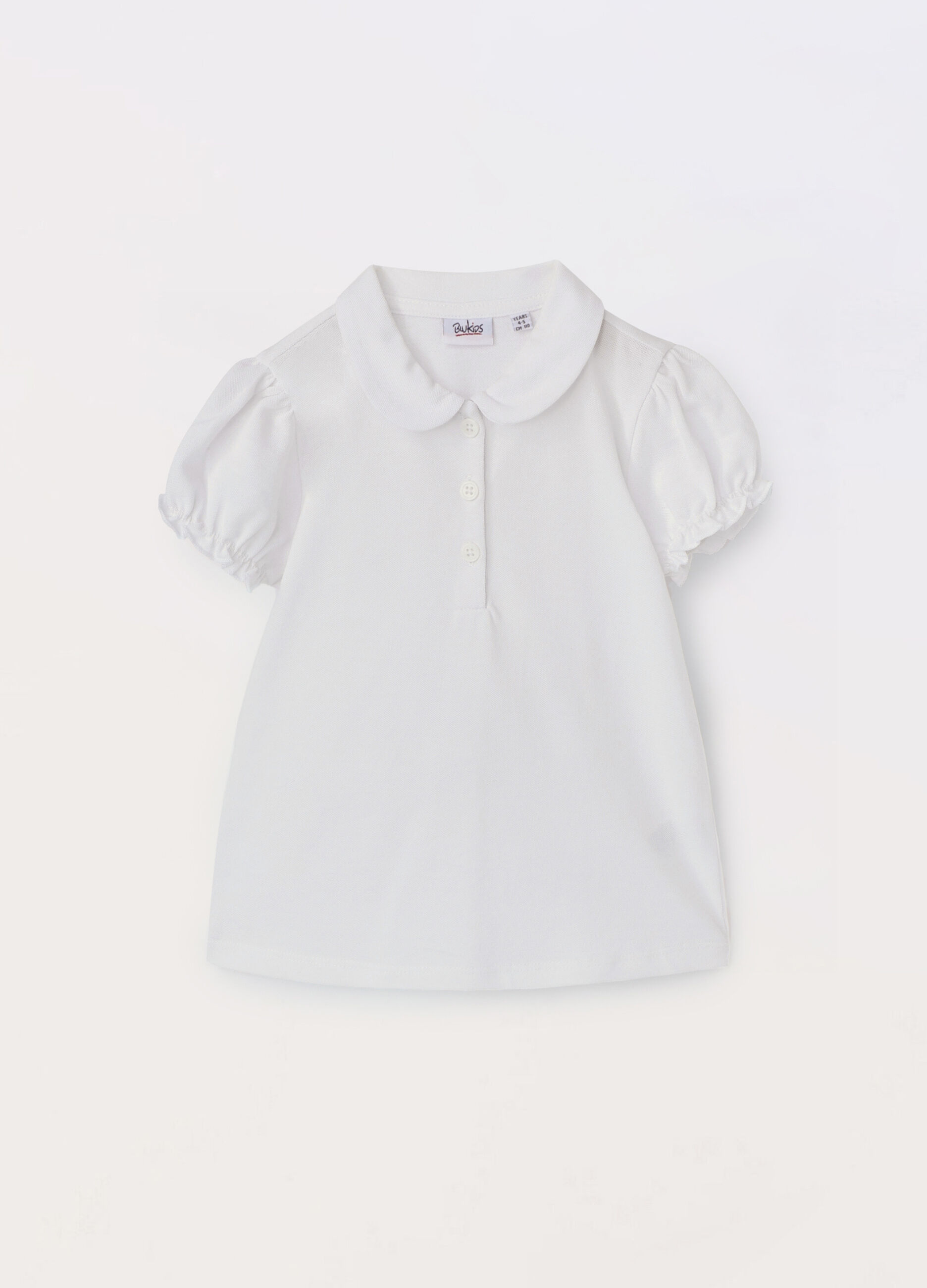 Polo in puro cotone Piquet bambina_0
