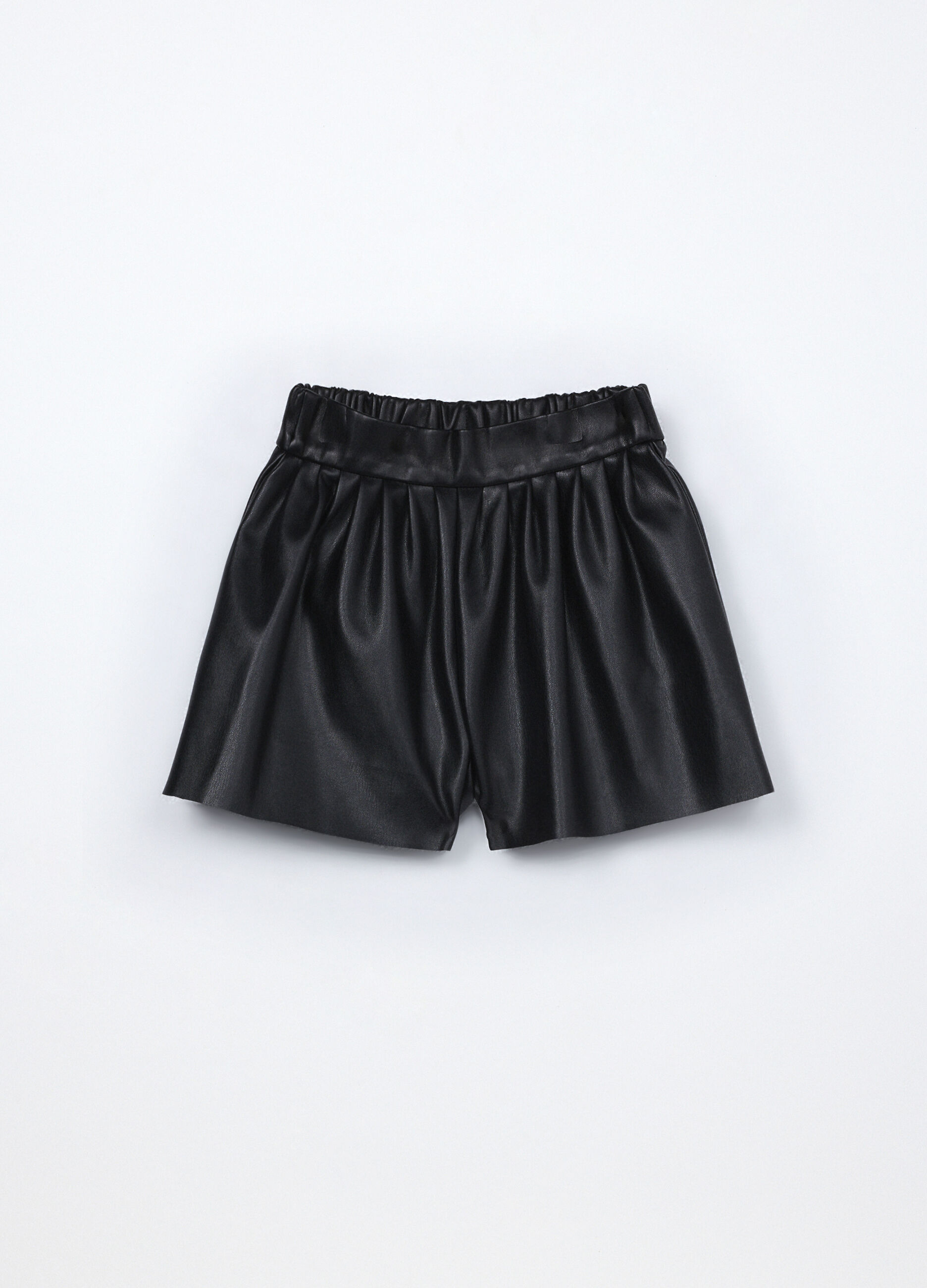 Shorts in eco pelle bambina_0