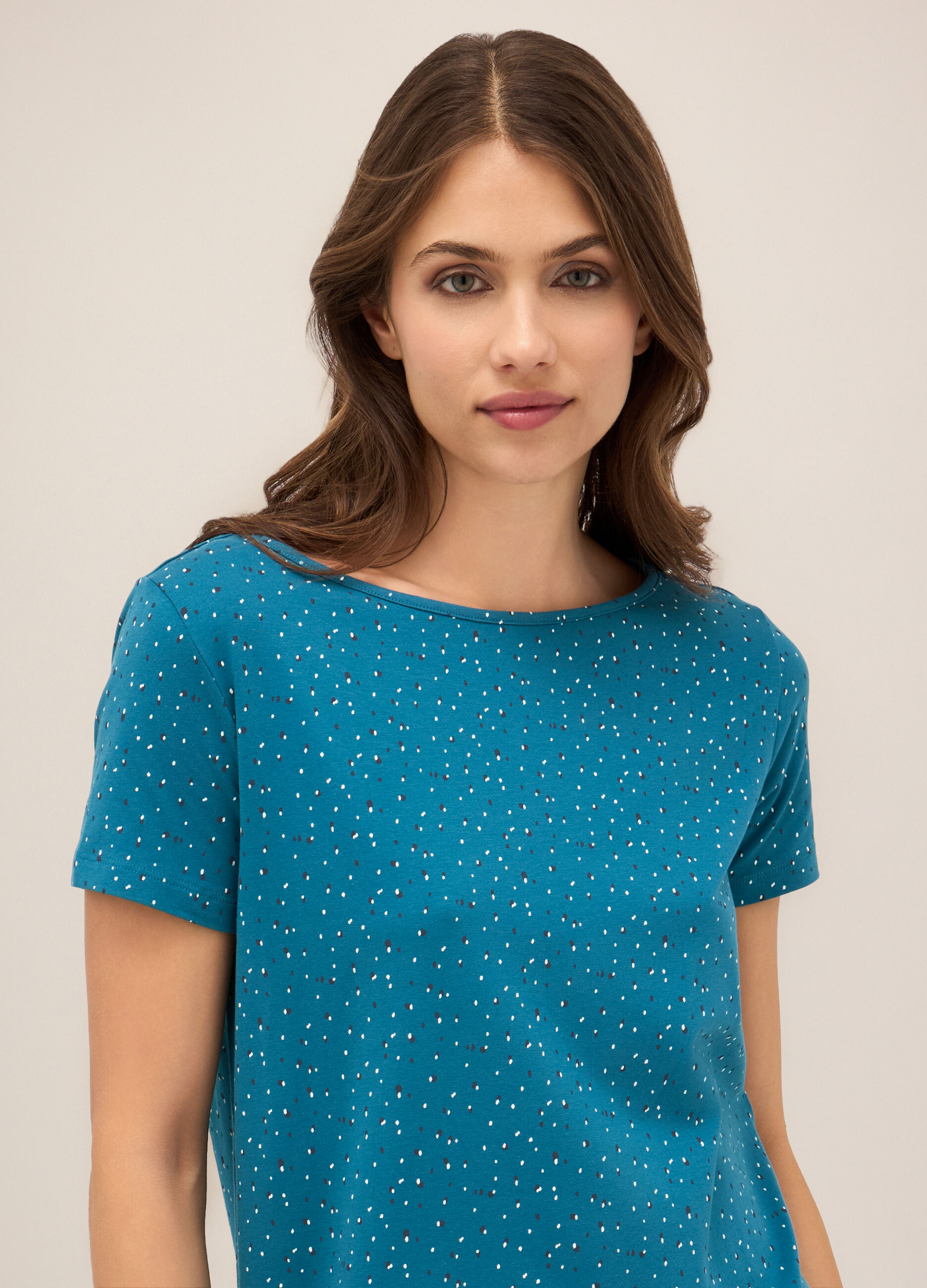 Abito corto in cotone stretch donna_2