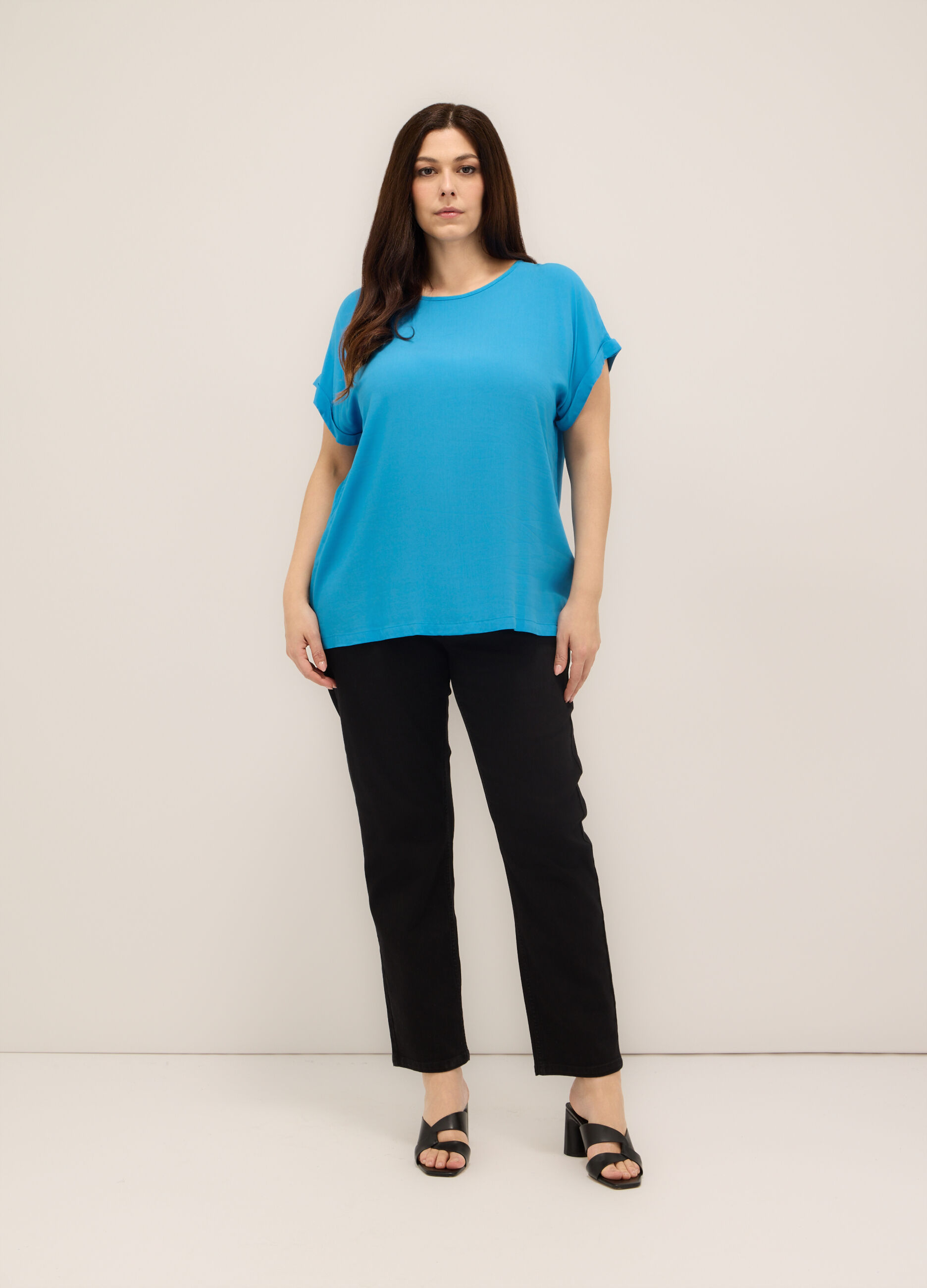 Jeggings in stretch denim donna curvy_0