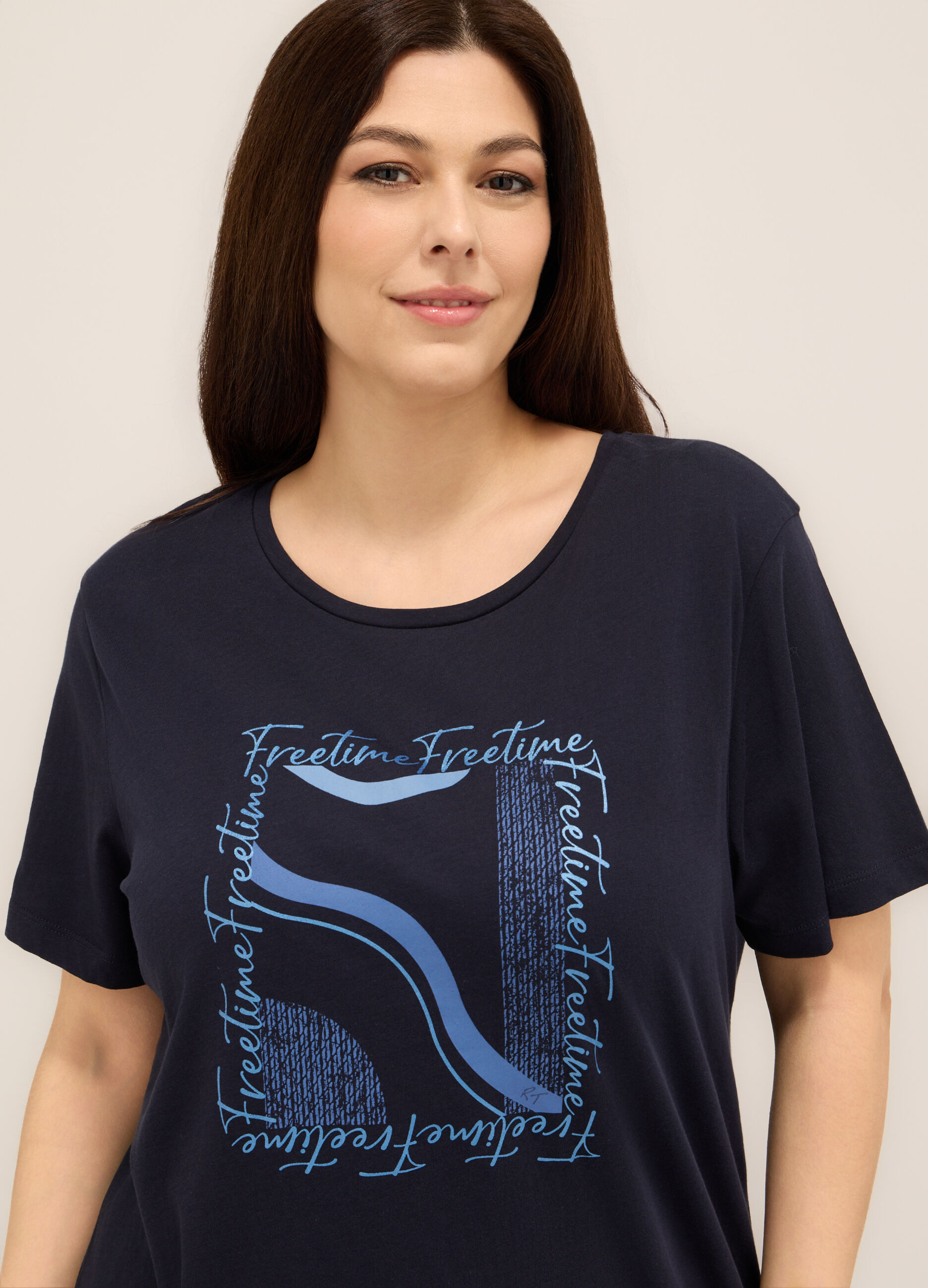 T-shirt in jersey di puro cotone donna curvy_2