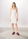 Vestito corto in costina misto cotone donna_0