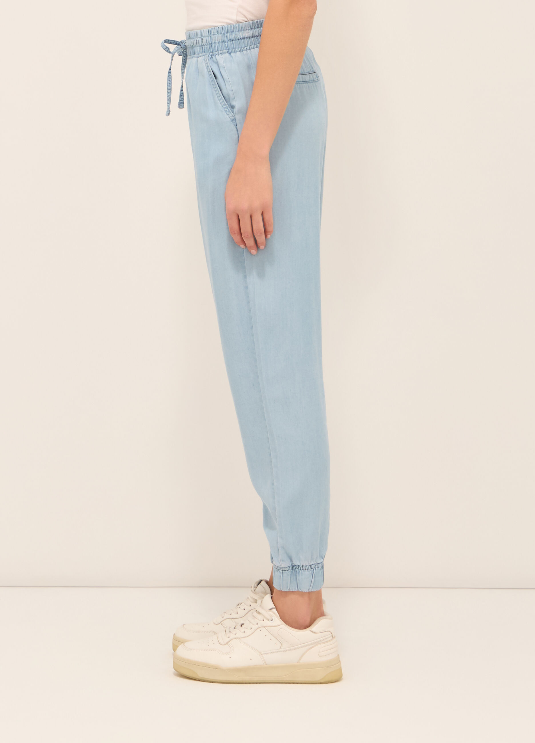 Jogger in puro lyocell donna _2