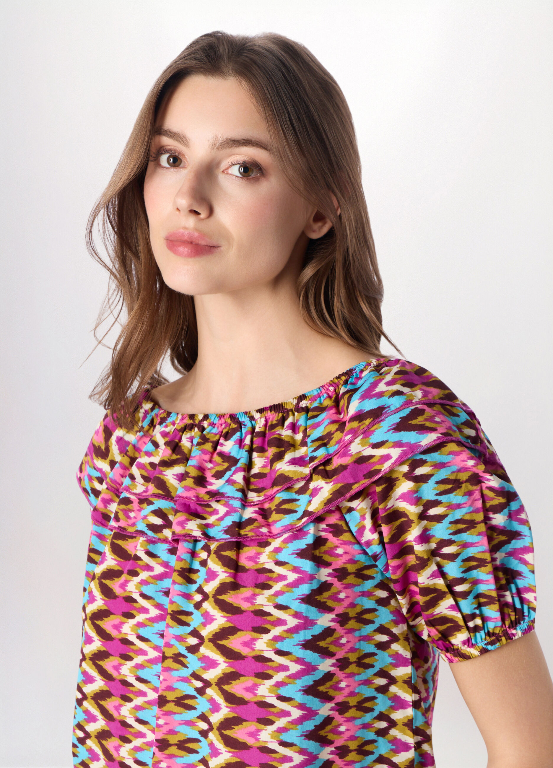 Blusa in american cr&ecirc;pe donna_2