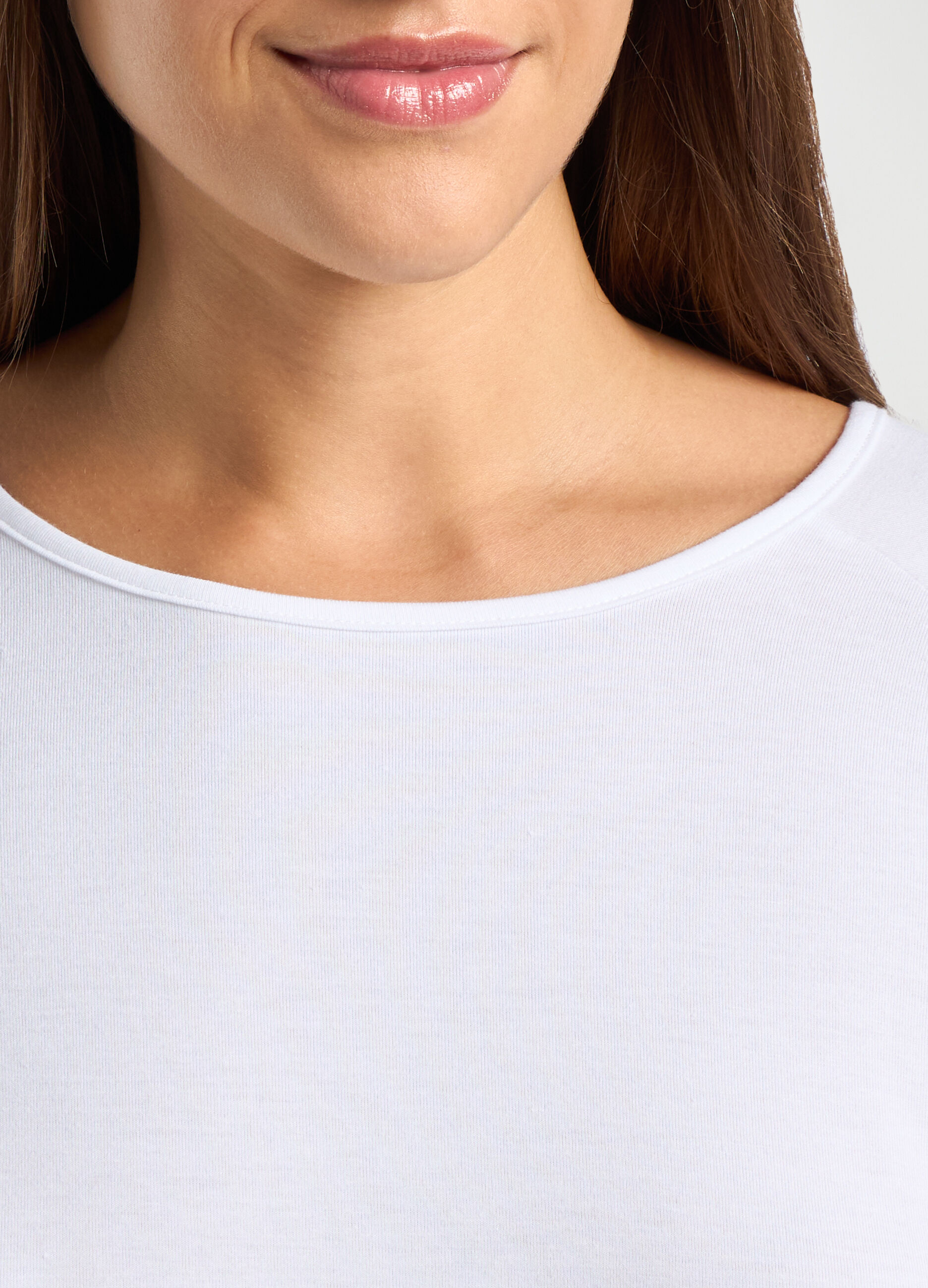 T-shirt in misto viscosa stretch donna_2