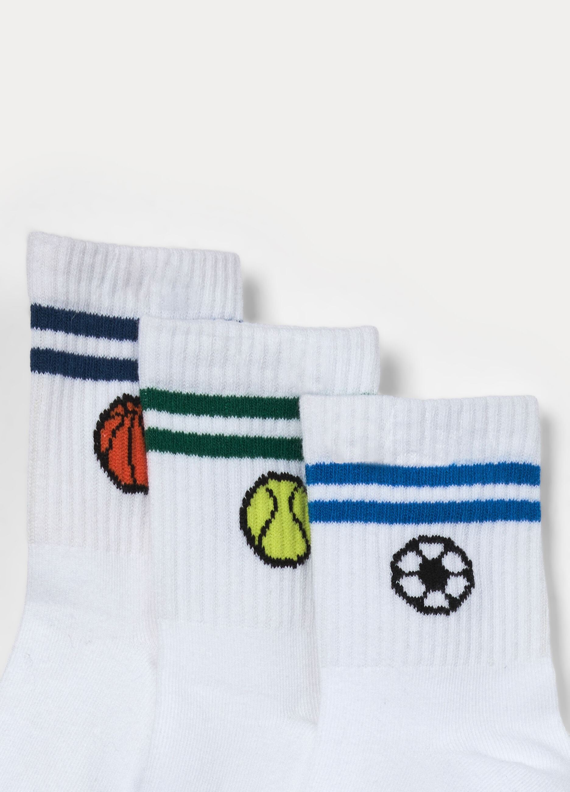 Pack 3 calze corte in spugna misto cotone _2