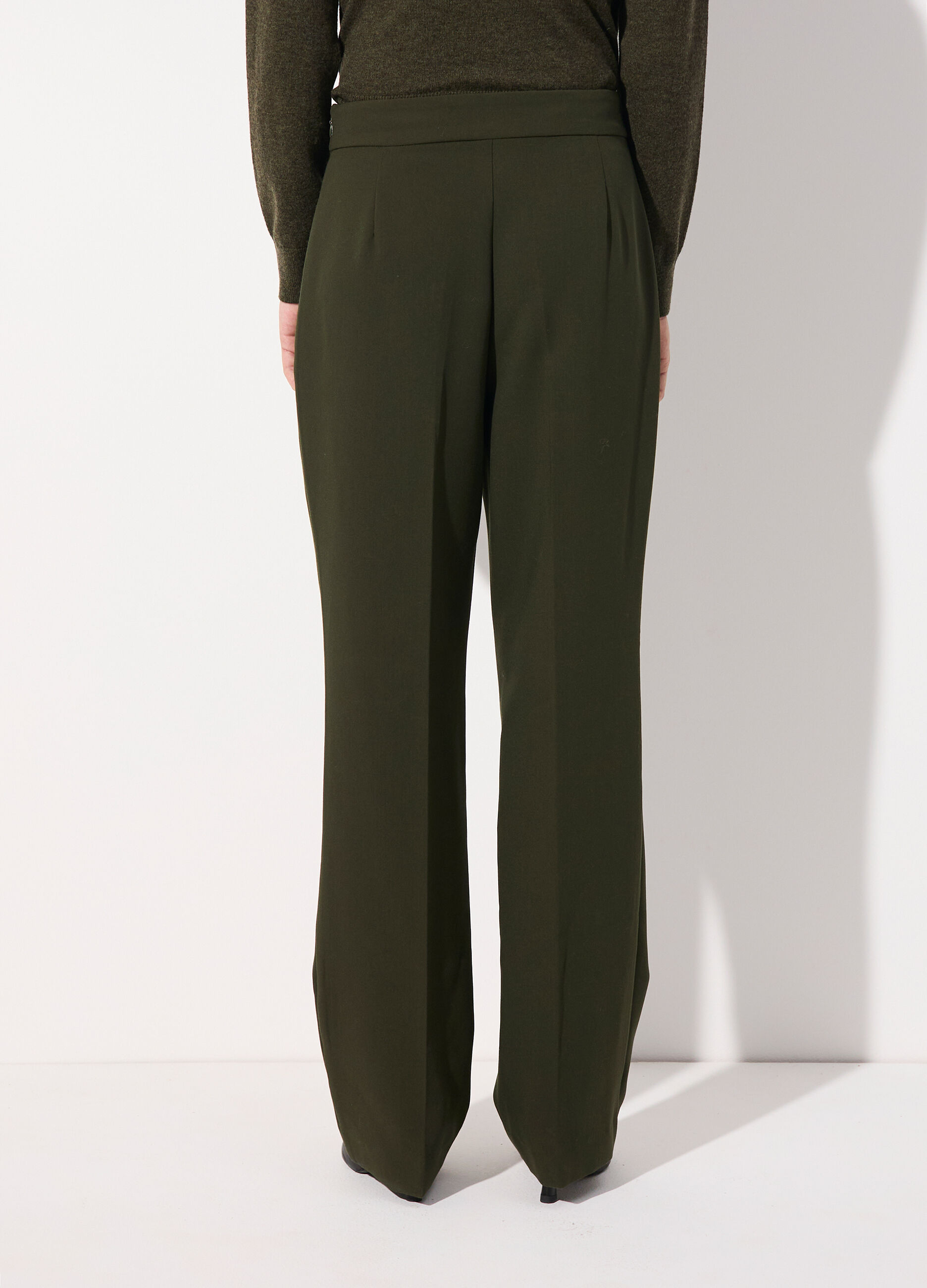 Pantalone dritto in misto viscosa donna_2