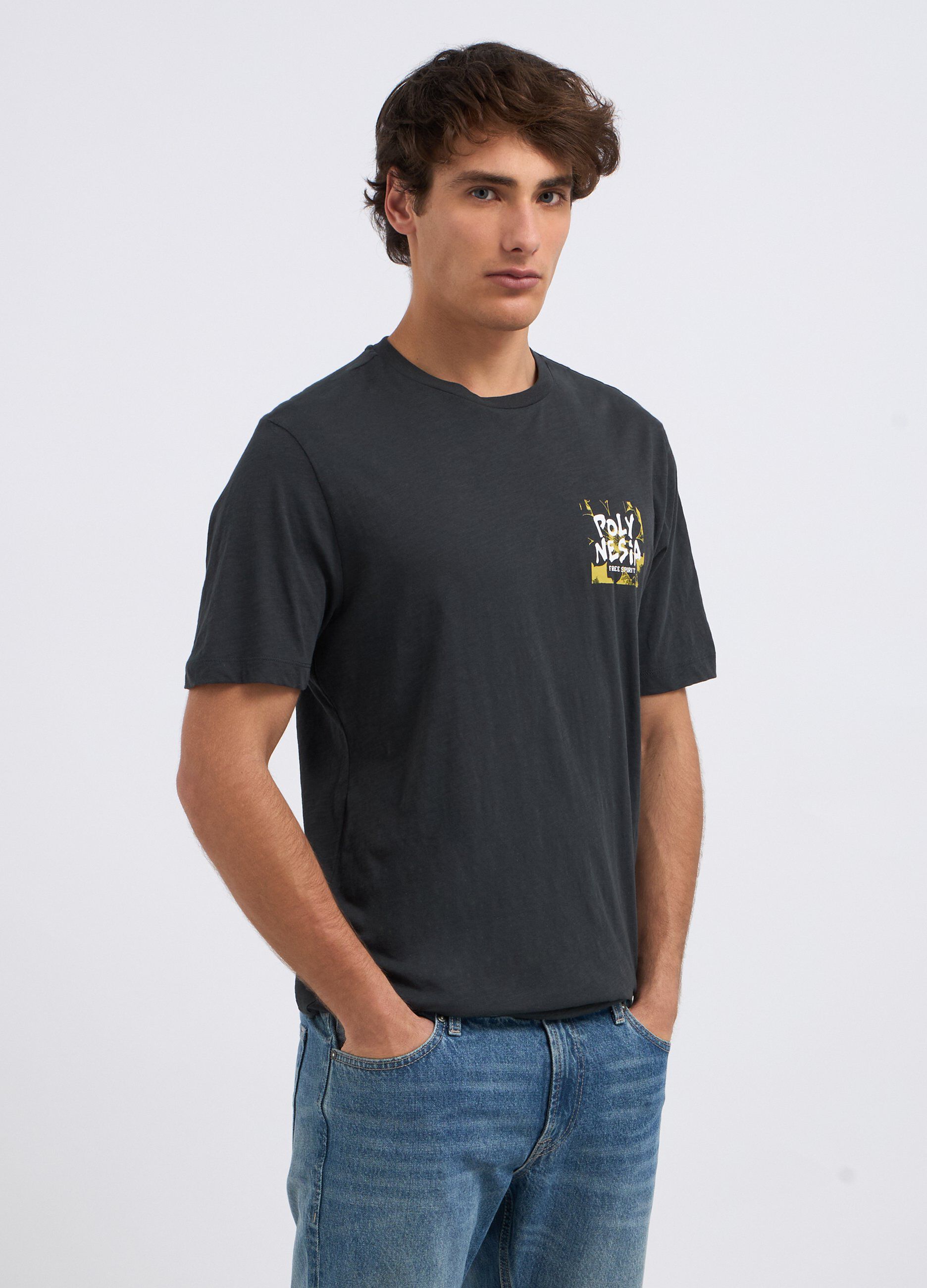 T-shirt in puro cotone uomo_0
