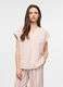 Top pigiama in popeline misto lino donna_0