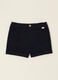 Shorts blu in cotone elasticizzato_0