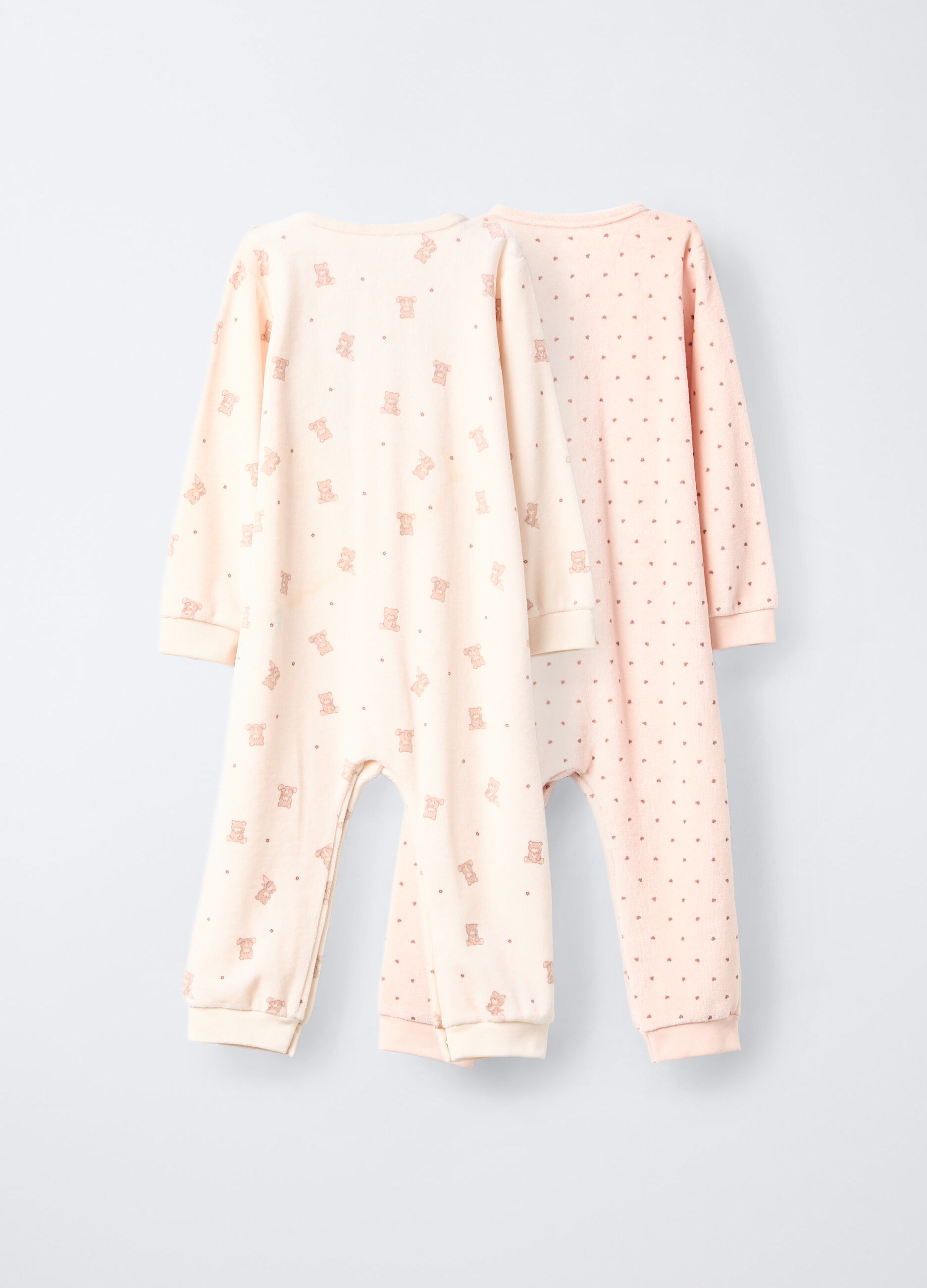 Pack 2 tutine pigiama velour misto cotone _1