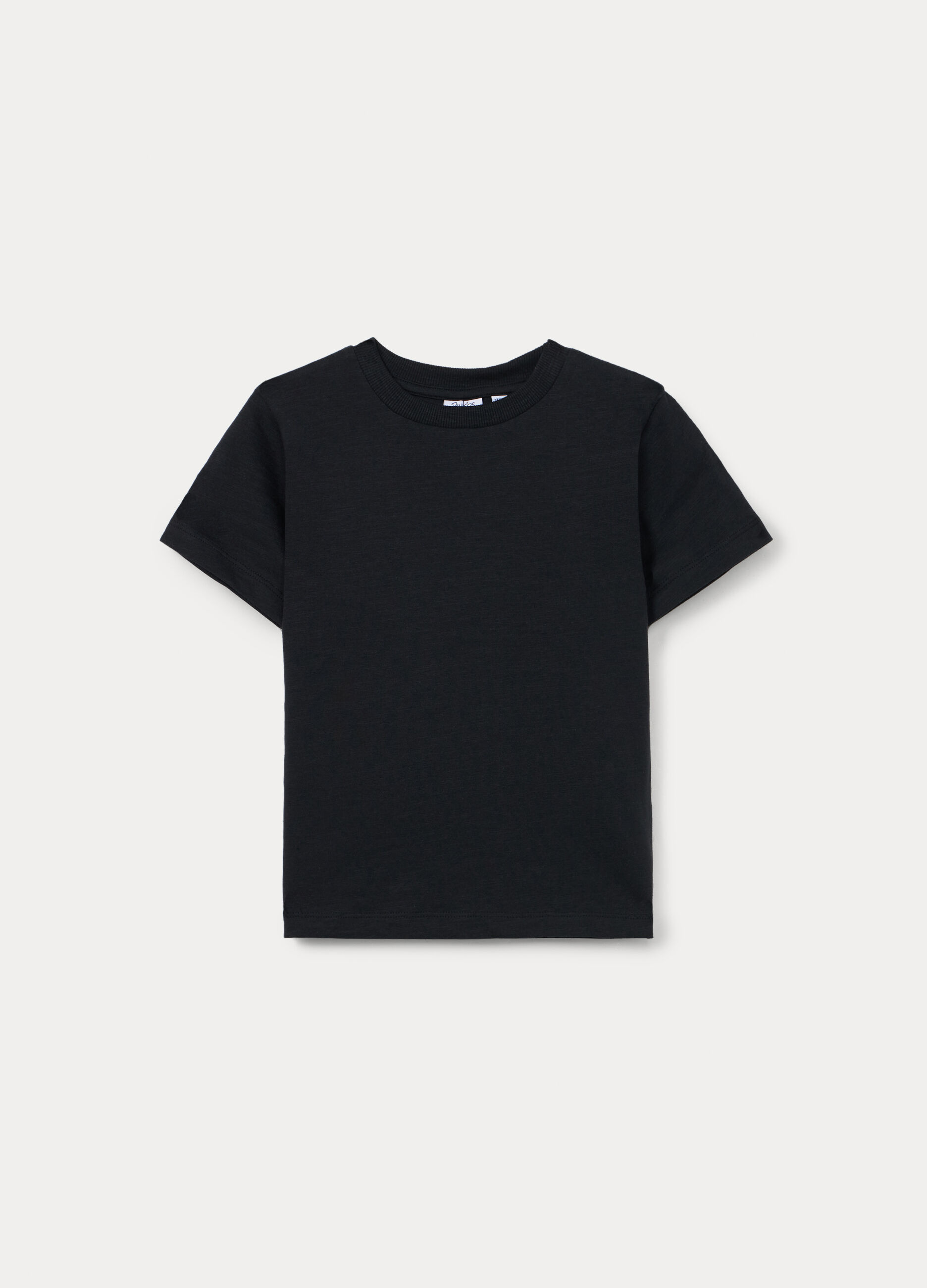 T-shirt in jersey slub di puro cotone bambino_0