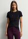 T-shirt girocollo stretch donna_0
