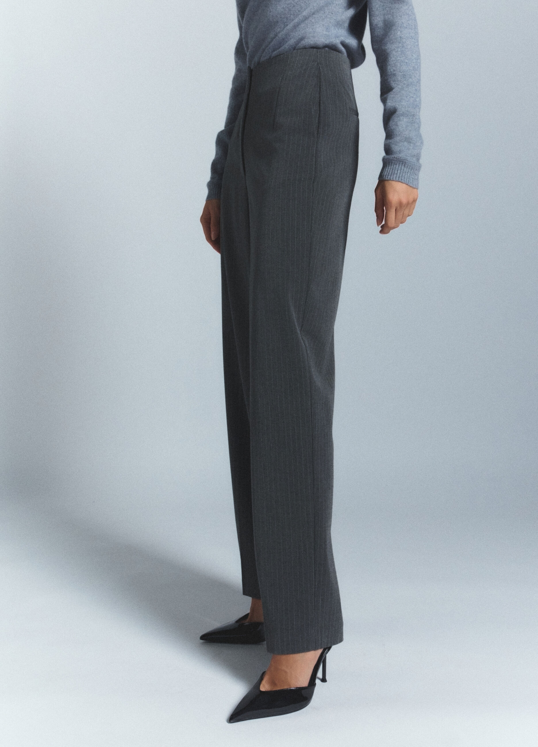 Pantaloni Fit Regular misto viscosa stretch donna_2