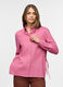 Camicia fit regular con colletto alla francese misto lino donna_0