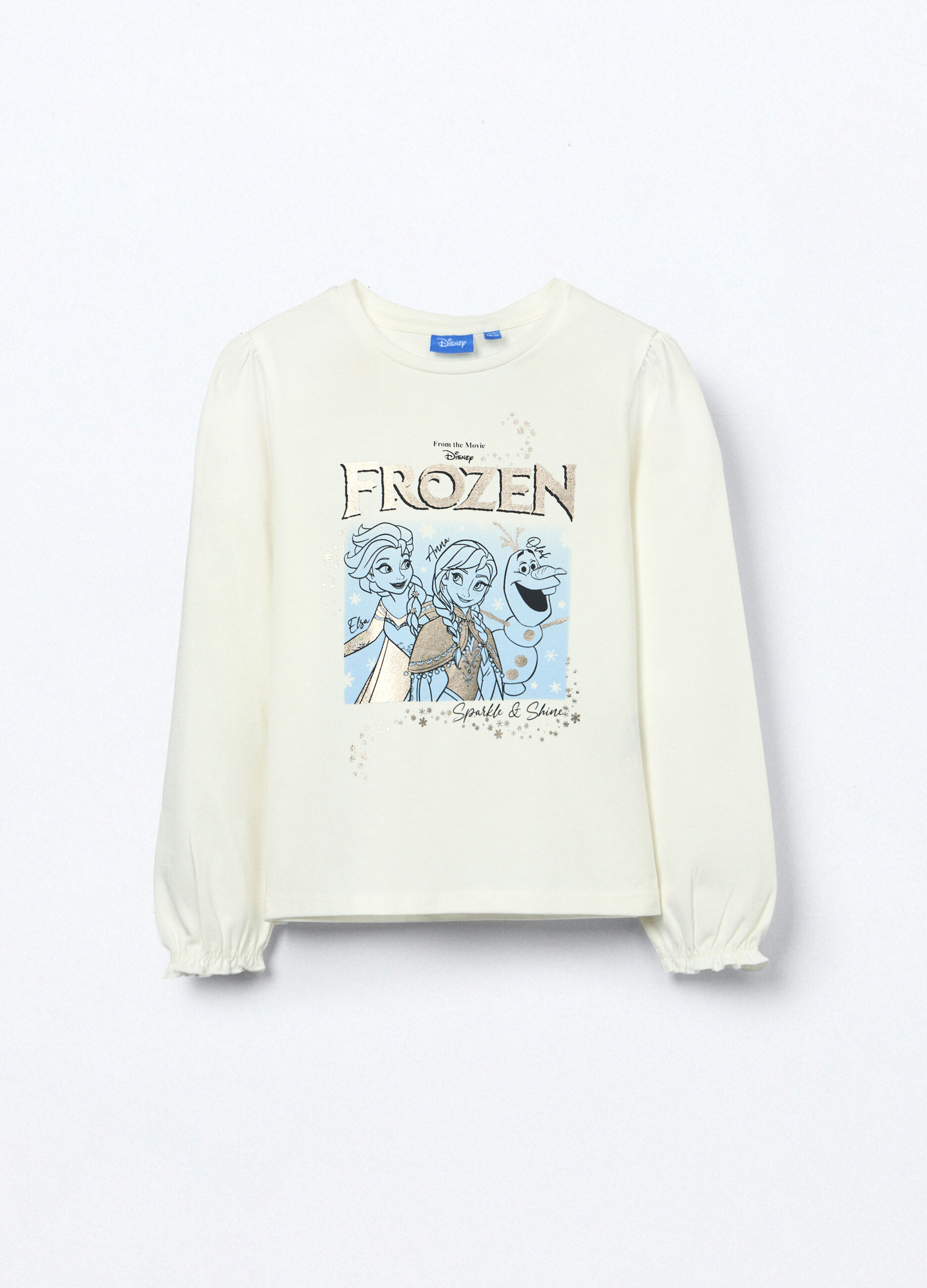 T-shirt in jersey di cotone stretch bambina_0