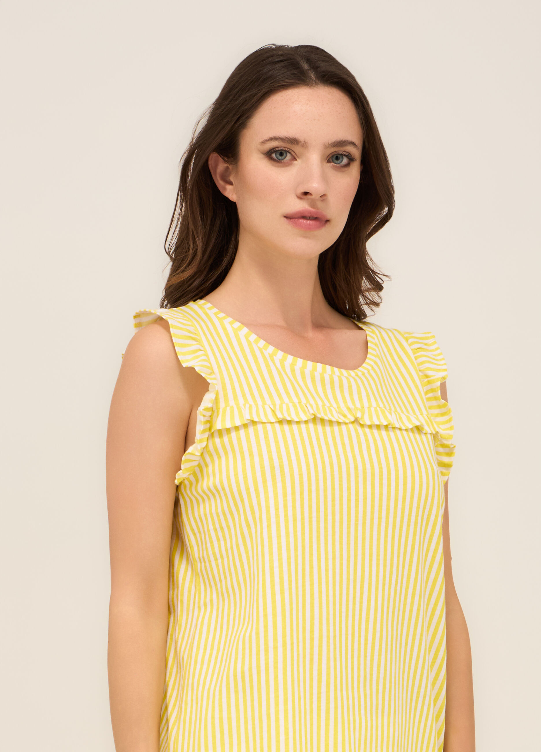 Set pigiama corto in jersey di puro cotone donna_2
