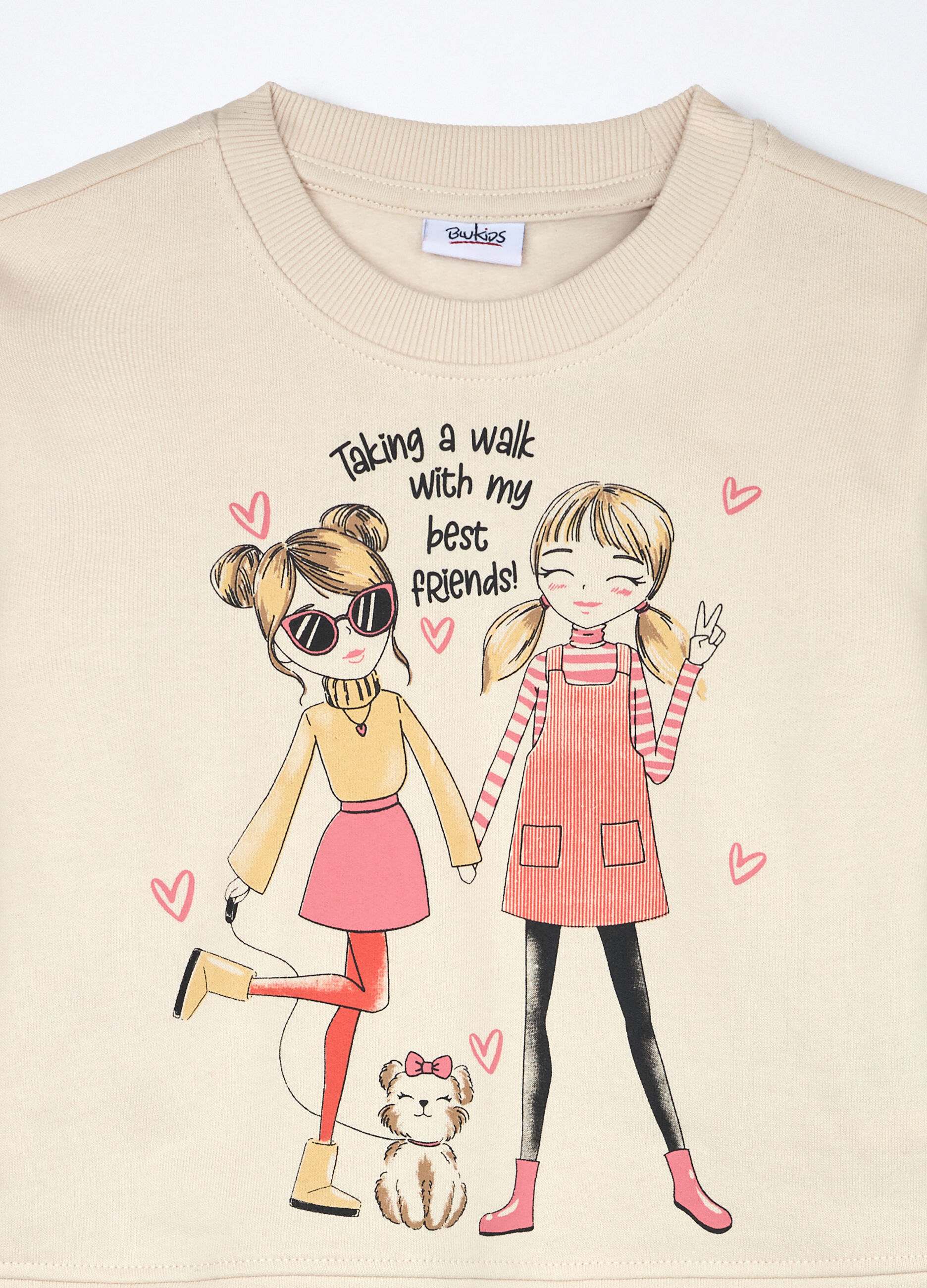 Jogging set in cotone fleece bambina_2