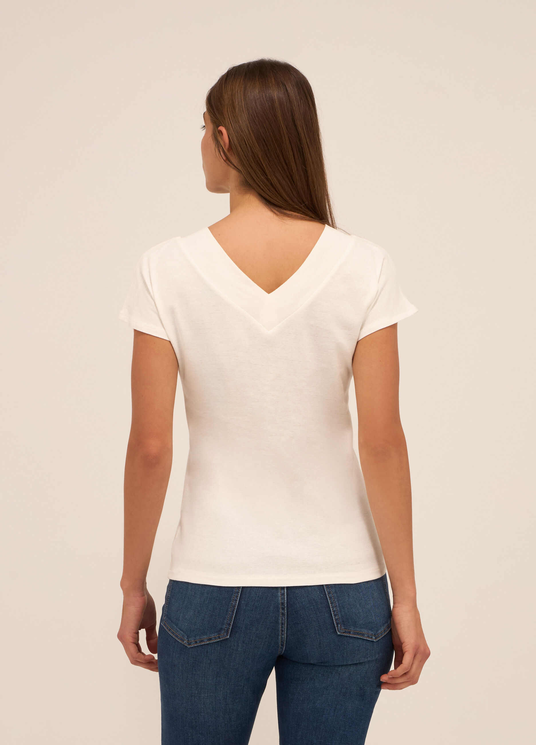 T-shirt in puro cotone donna_1
