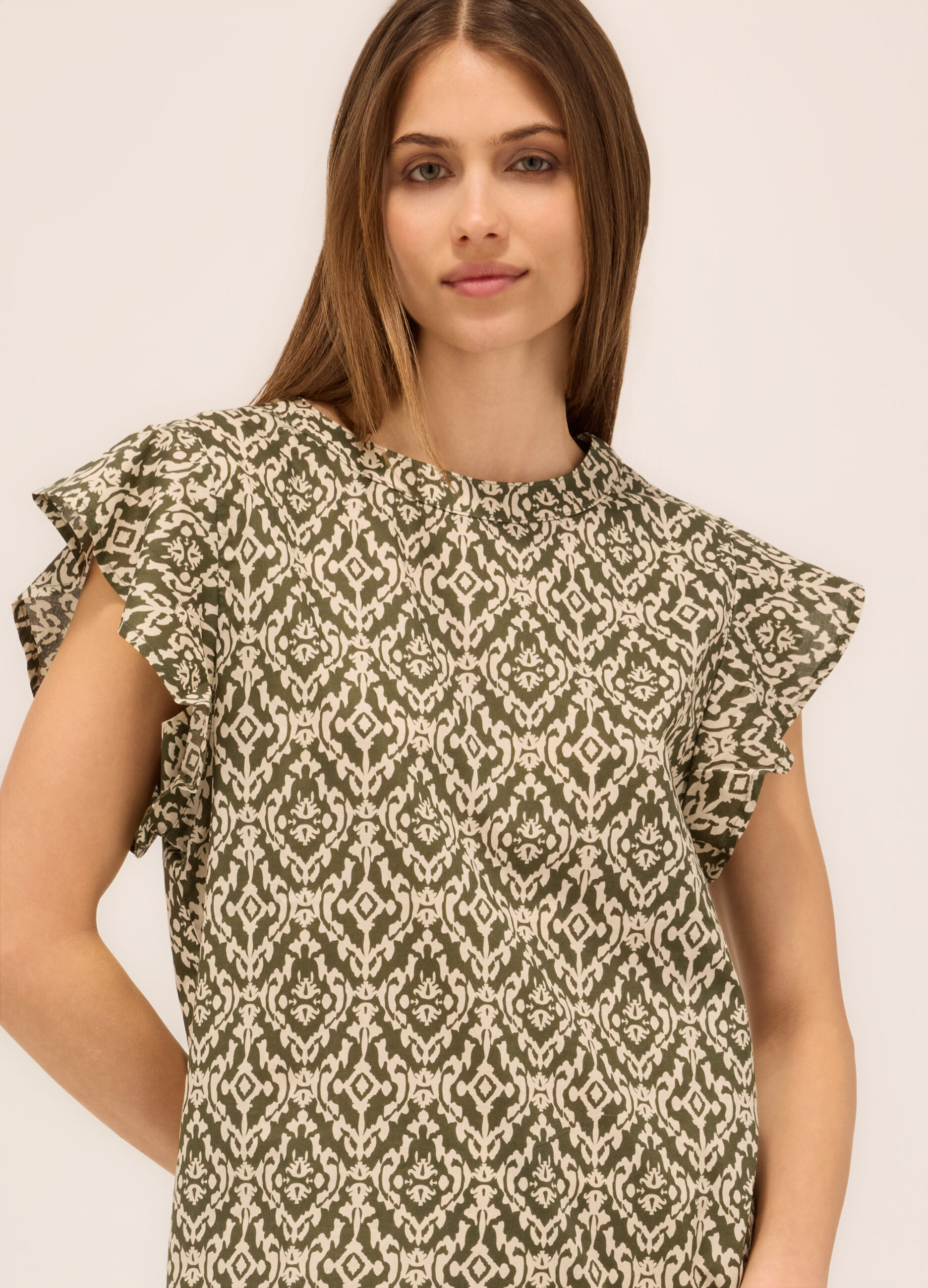 Blusa in popeline di puro cotone donna_2