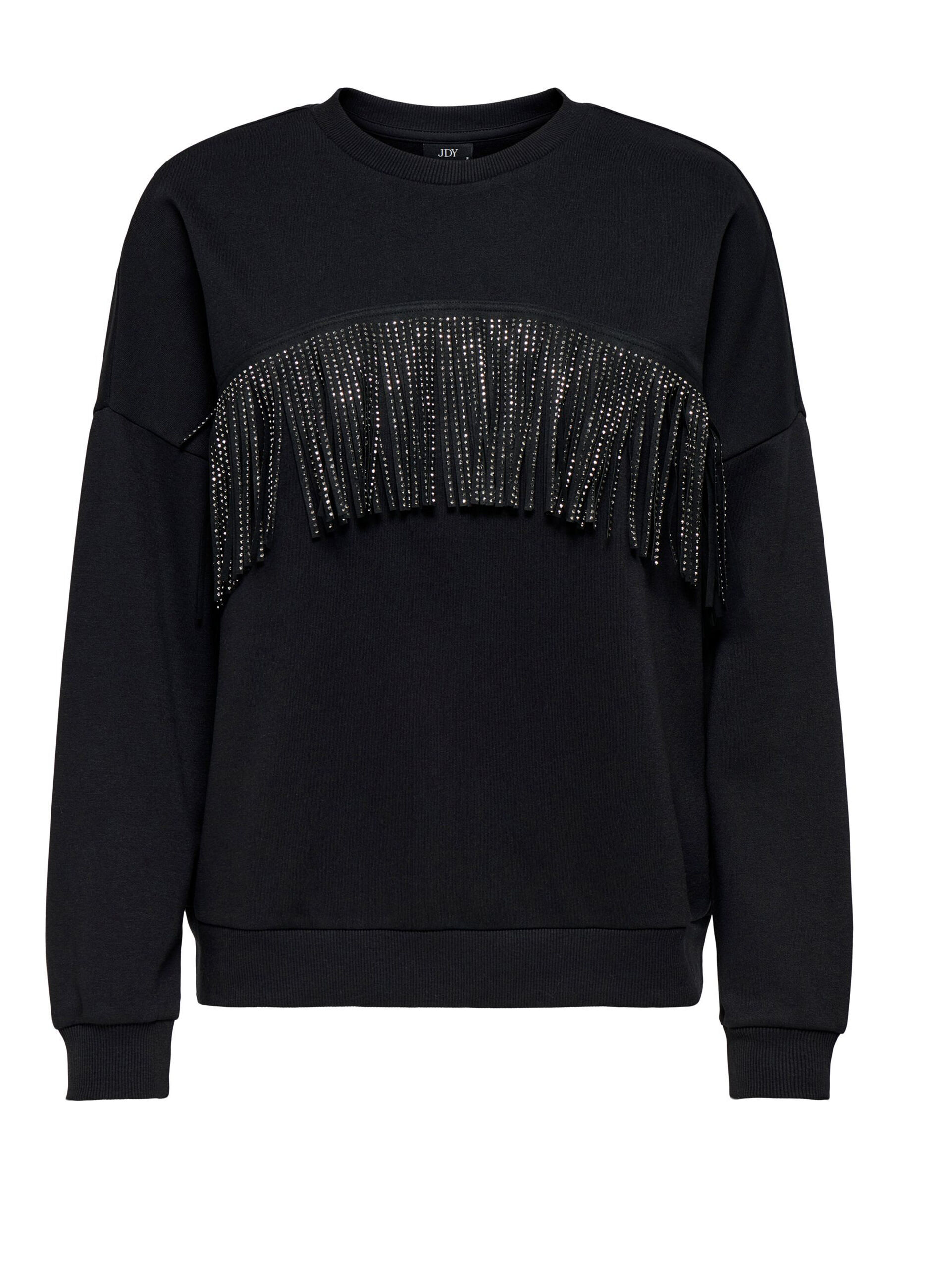 Felpa con frange donna_5