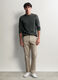 Pantaloni chino in cotone stretch uomo_0